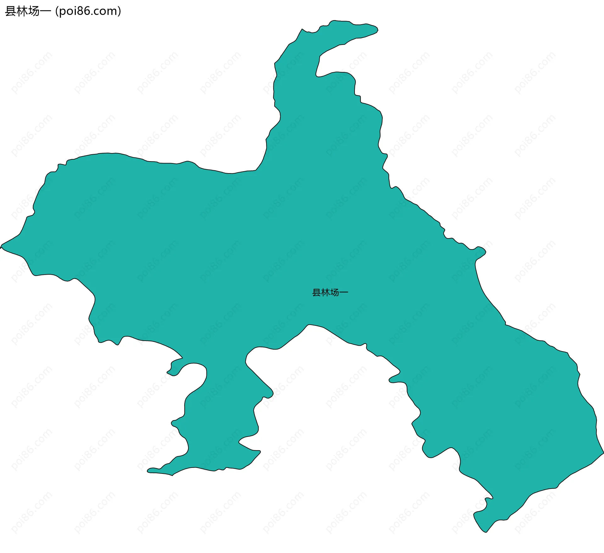 县林场一边界地图