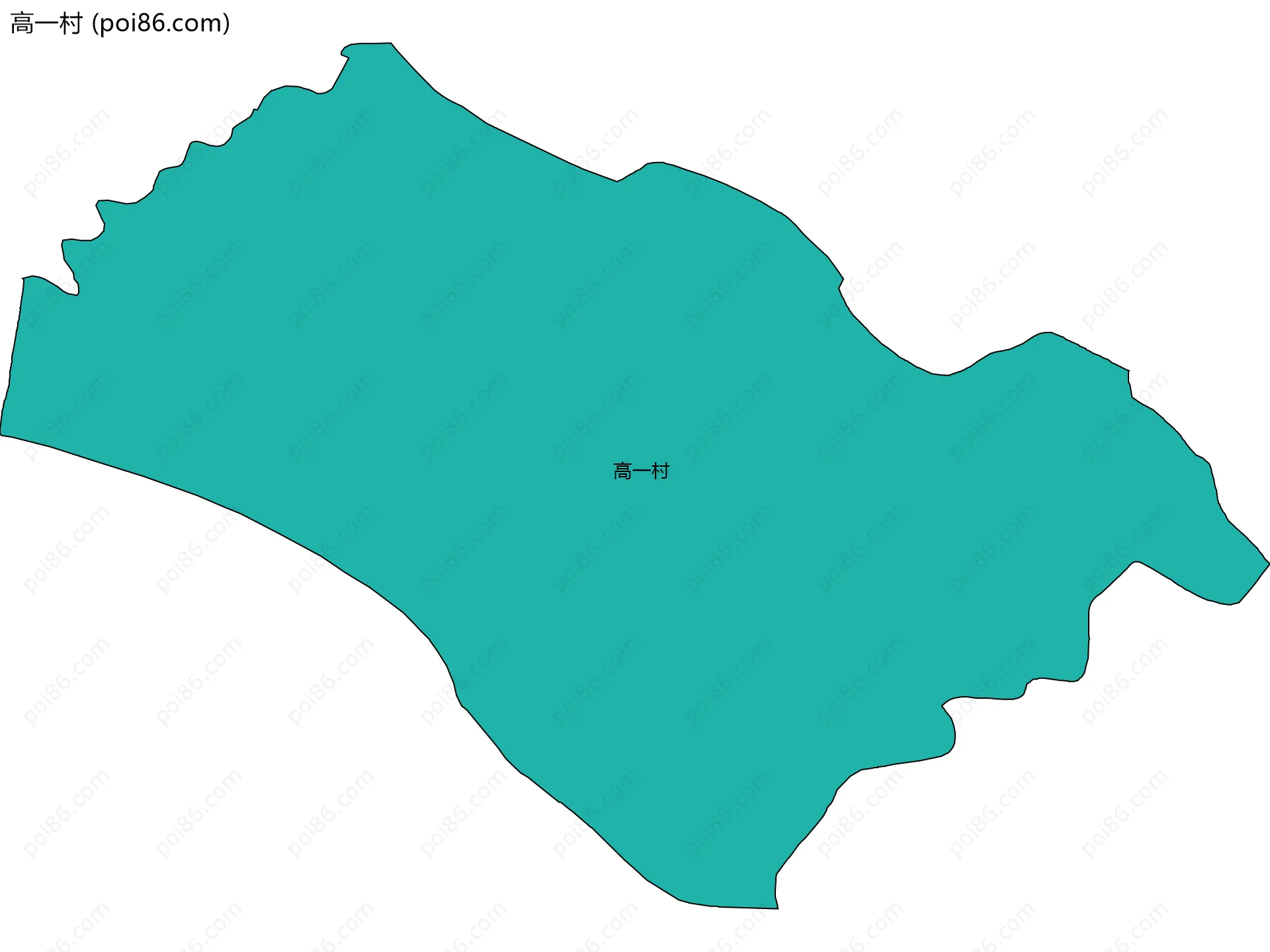 高一村边界地图