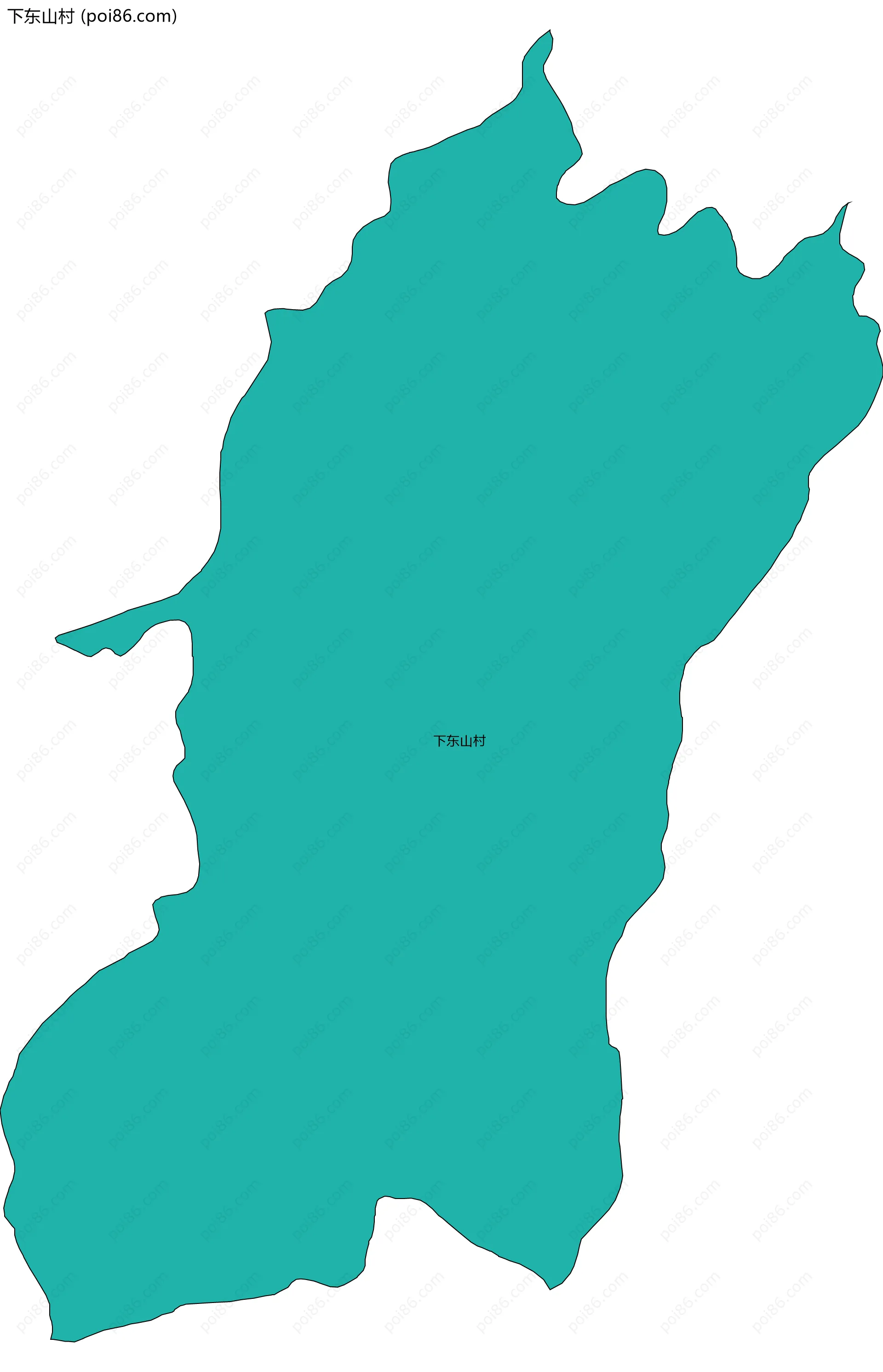 下东山村边界地图