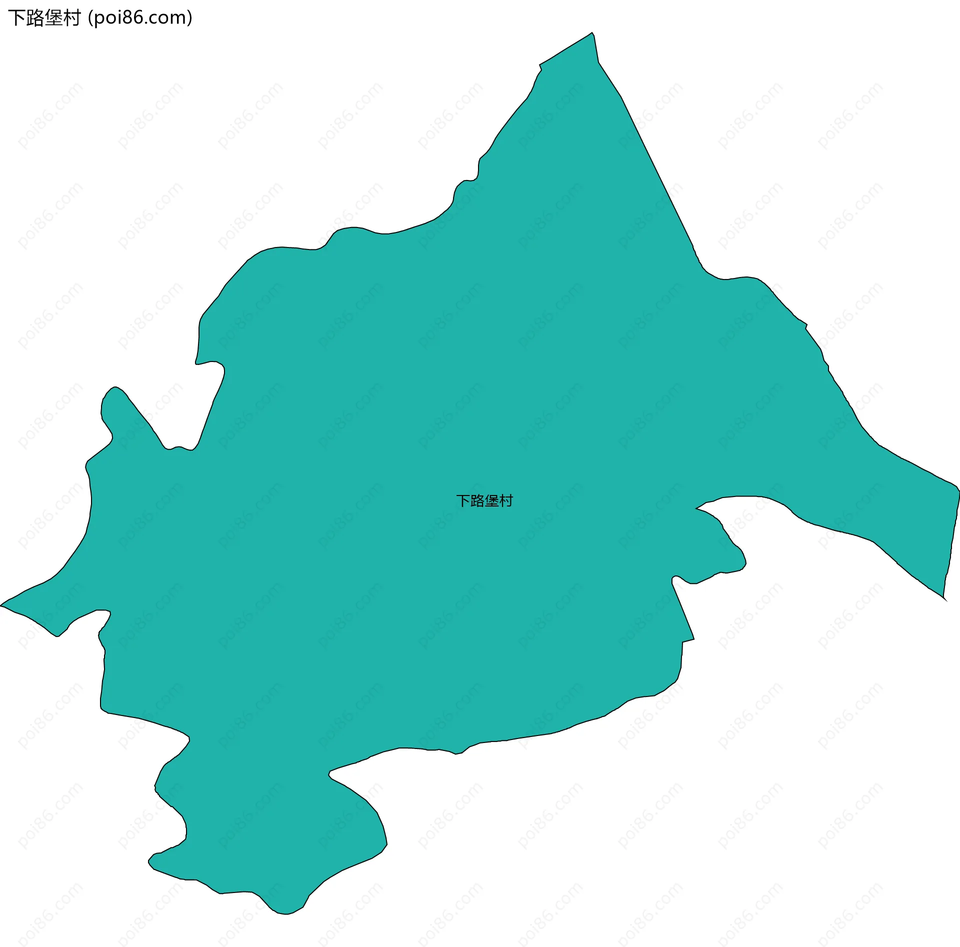 下路堡村边界地图