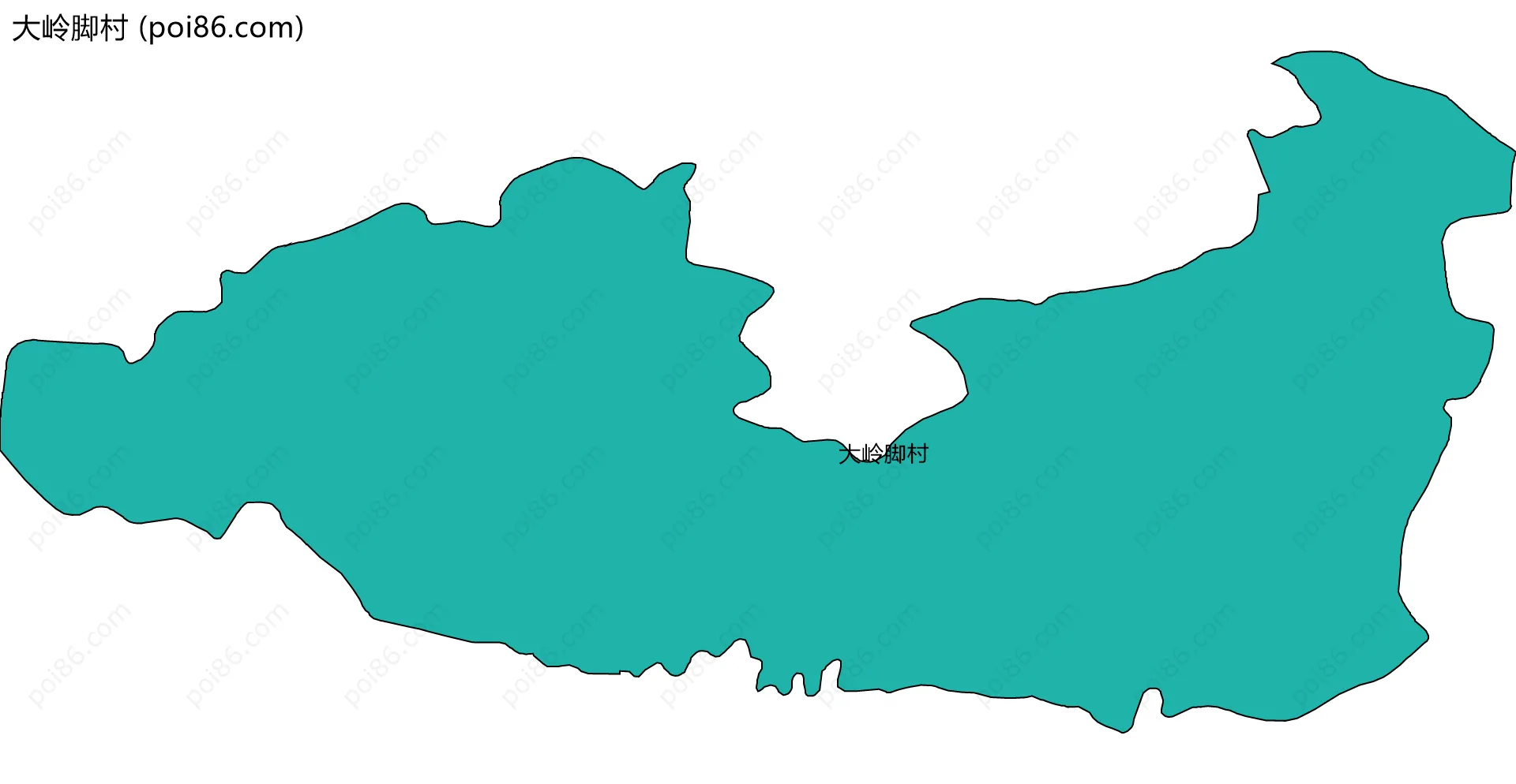 大岭脚村边界地图
