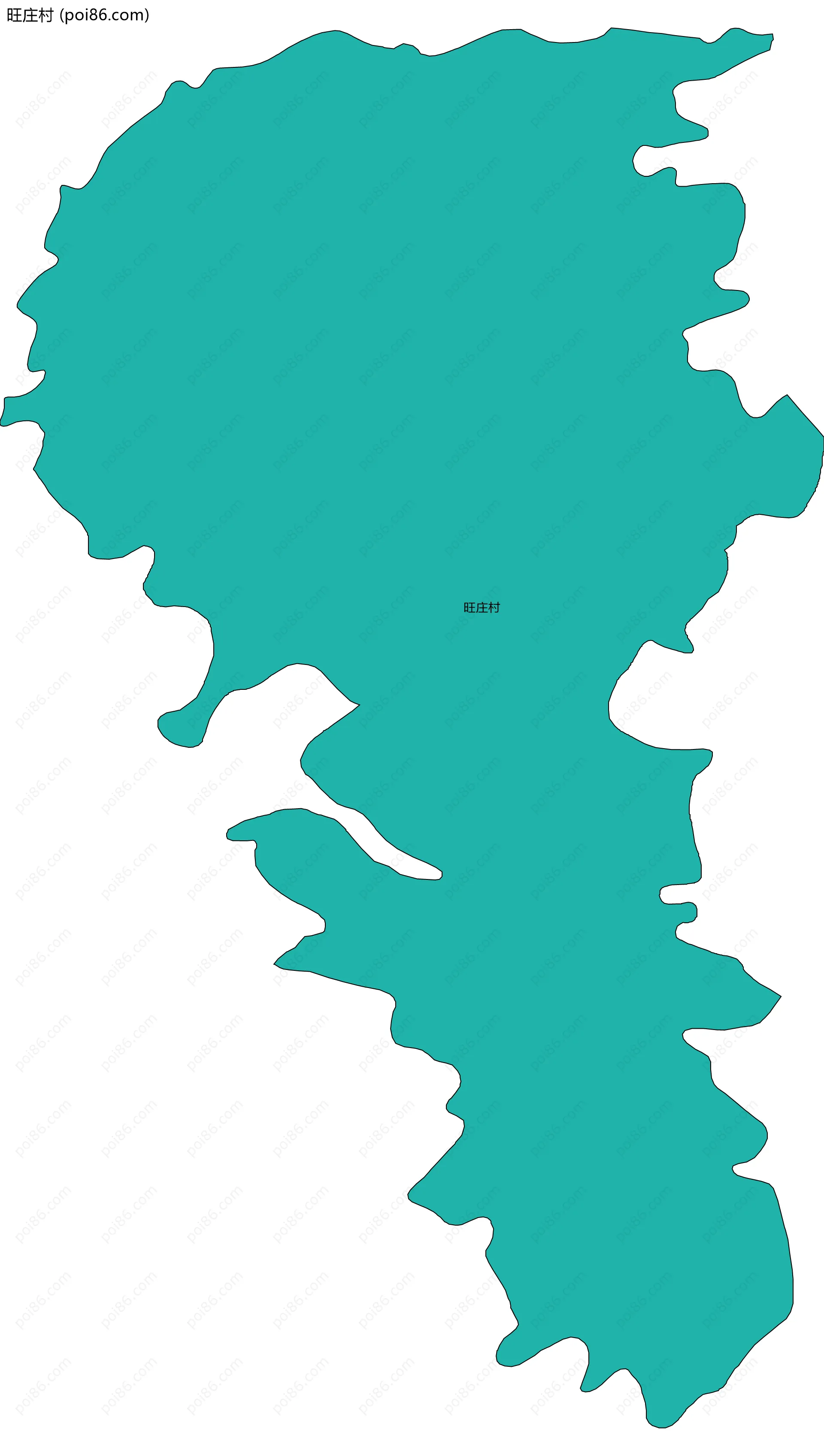 旺庄村边界地图