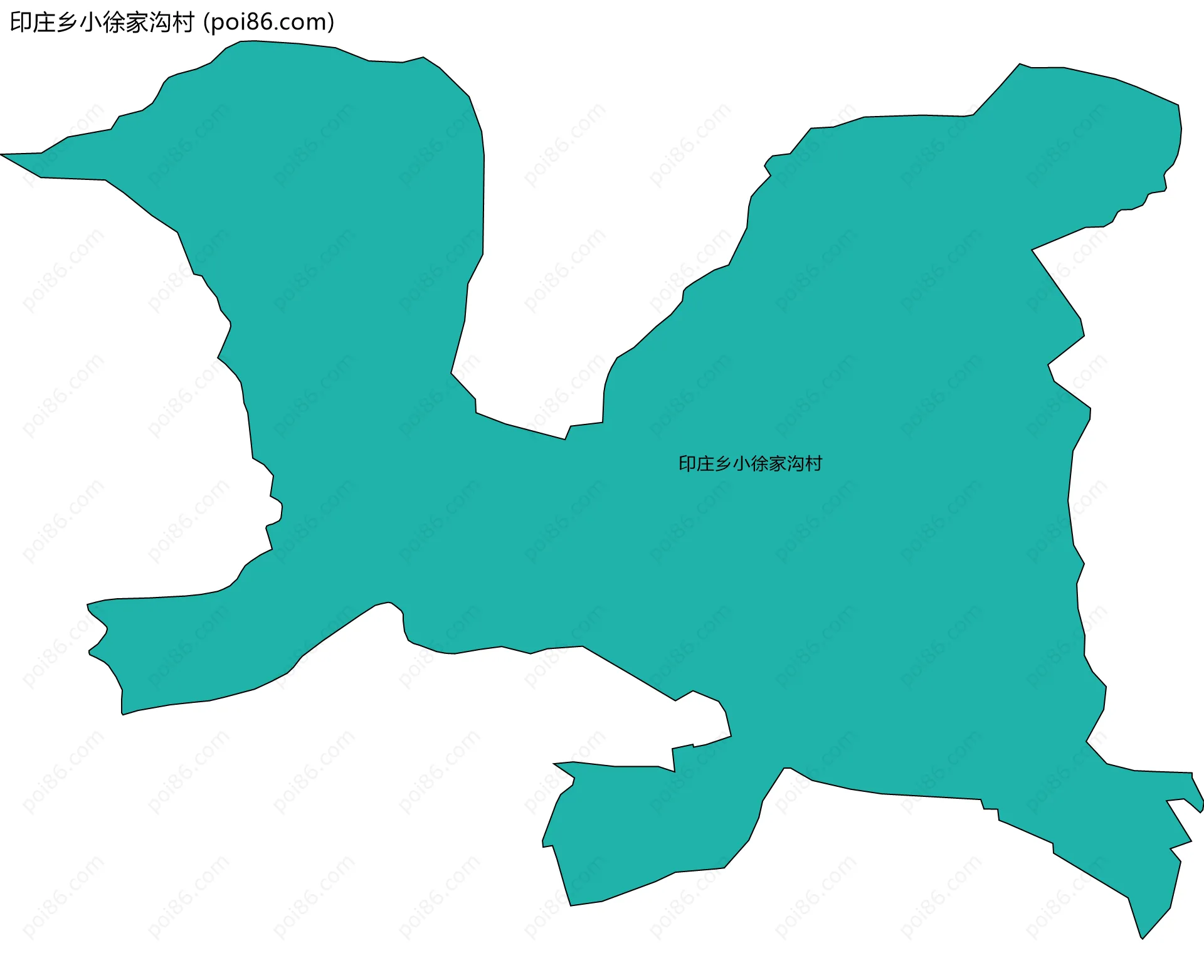 印庄乡小徐家沟村边界地图