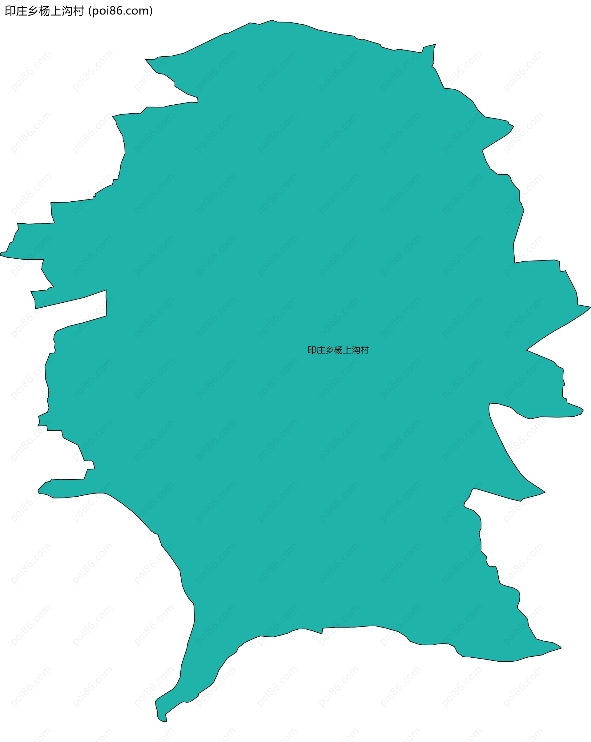 印庄乡杨上沟村边界地图