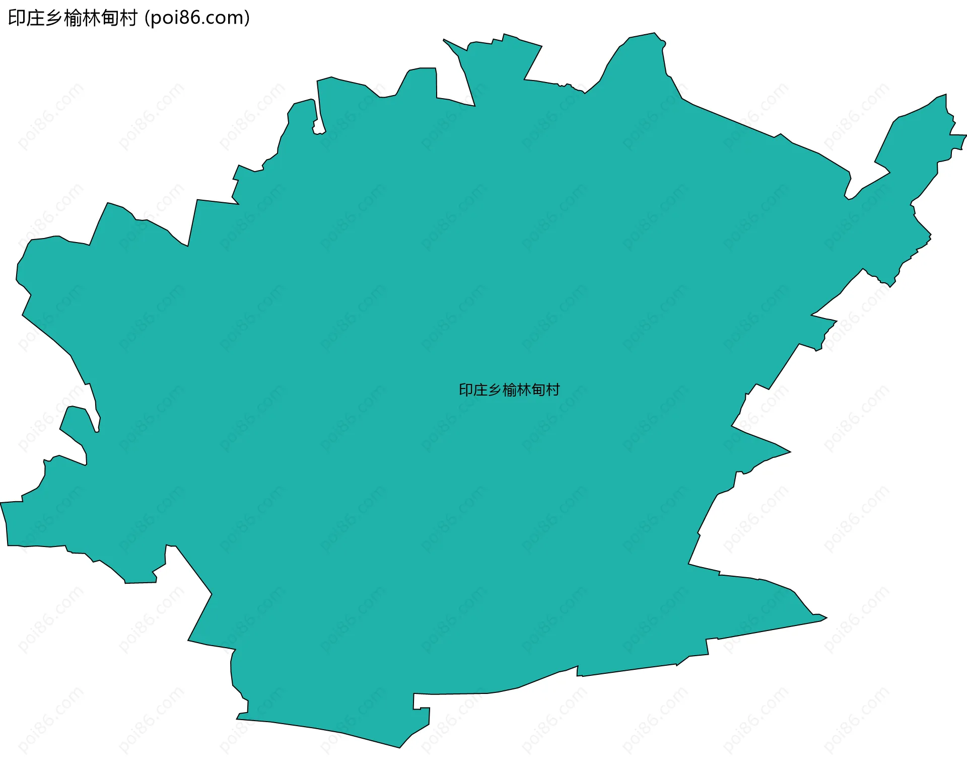 印庄乡榆林甸村边界地图