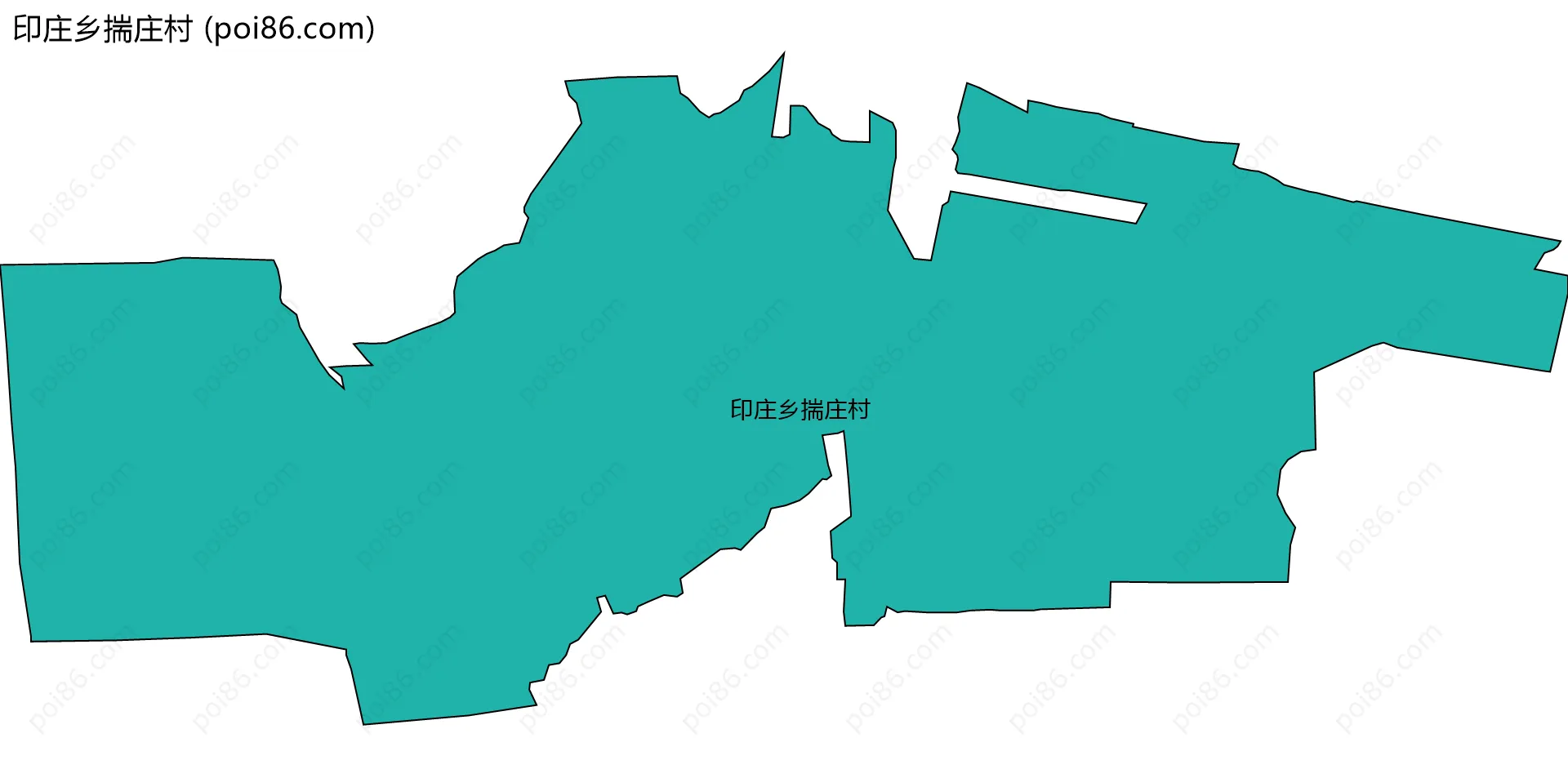 印庄乡揣庄村边界地图