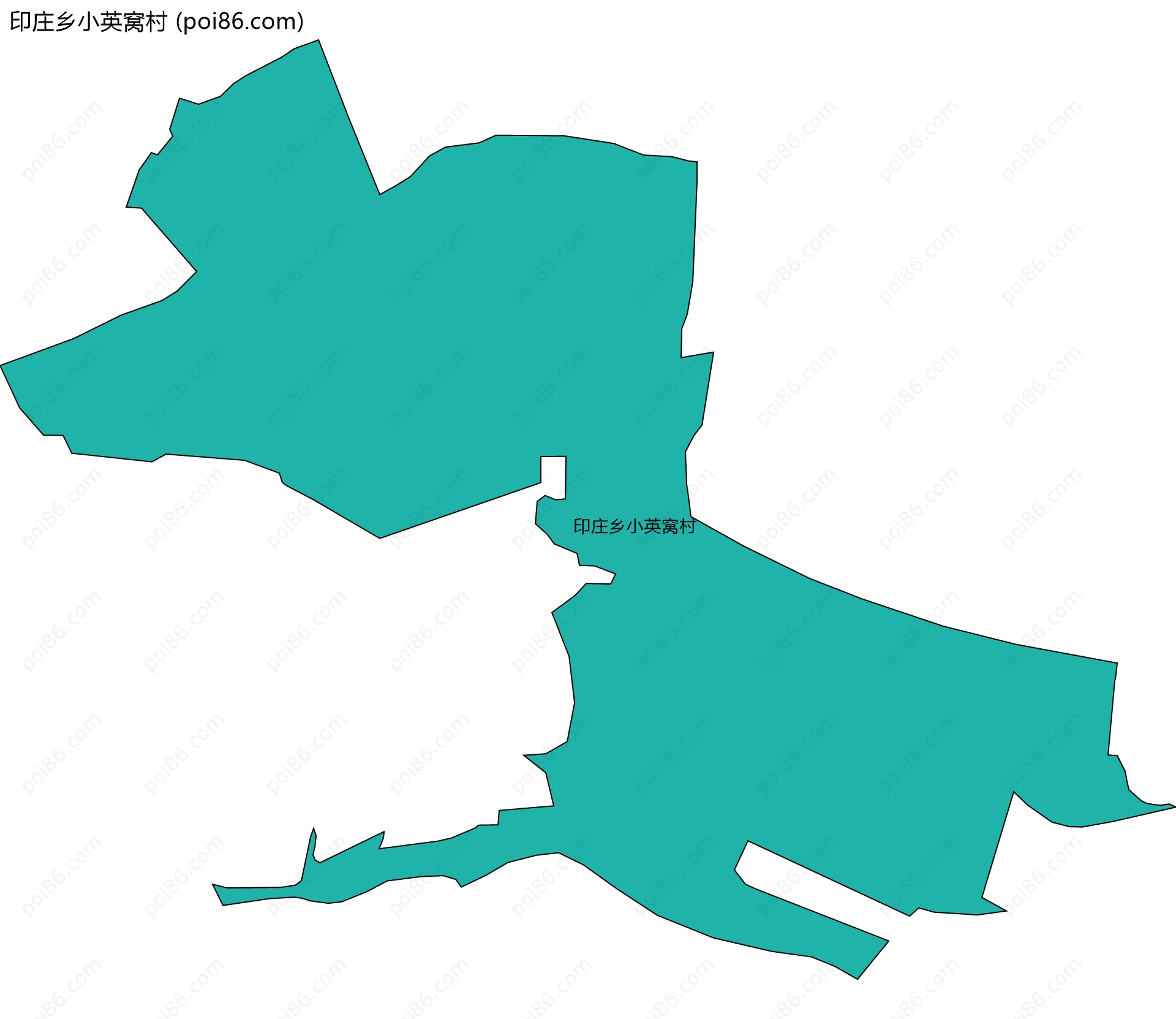 印庄乡小英窝村边界地图