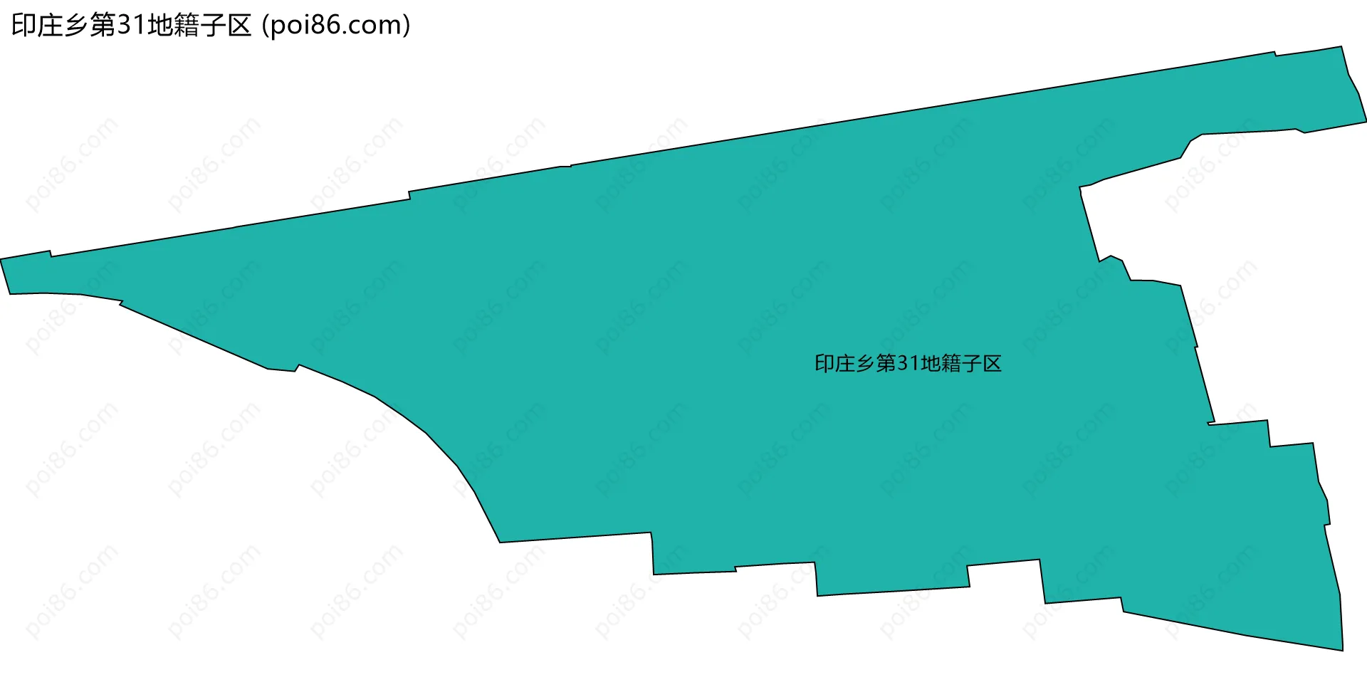 印庄乡第31地籍子区边界地图
