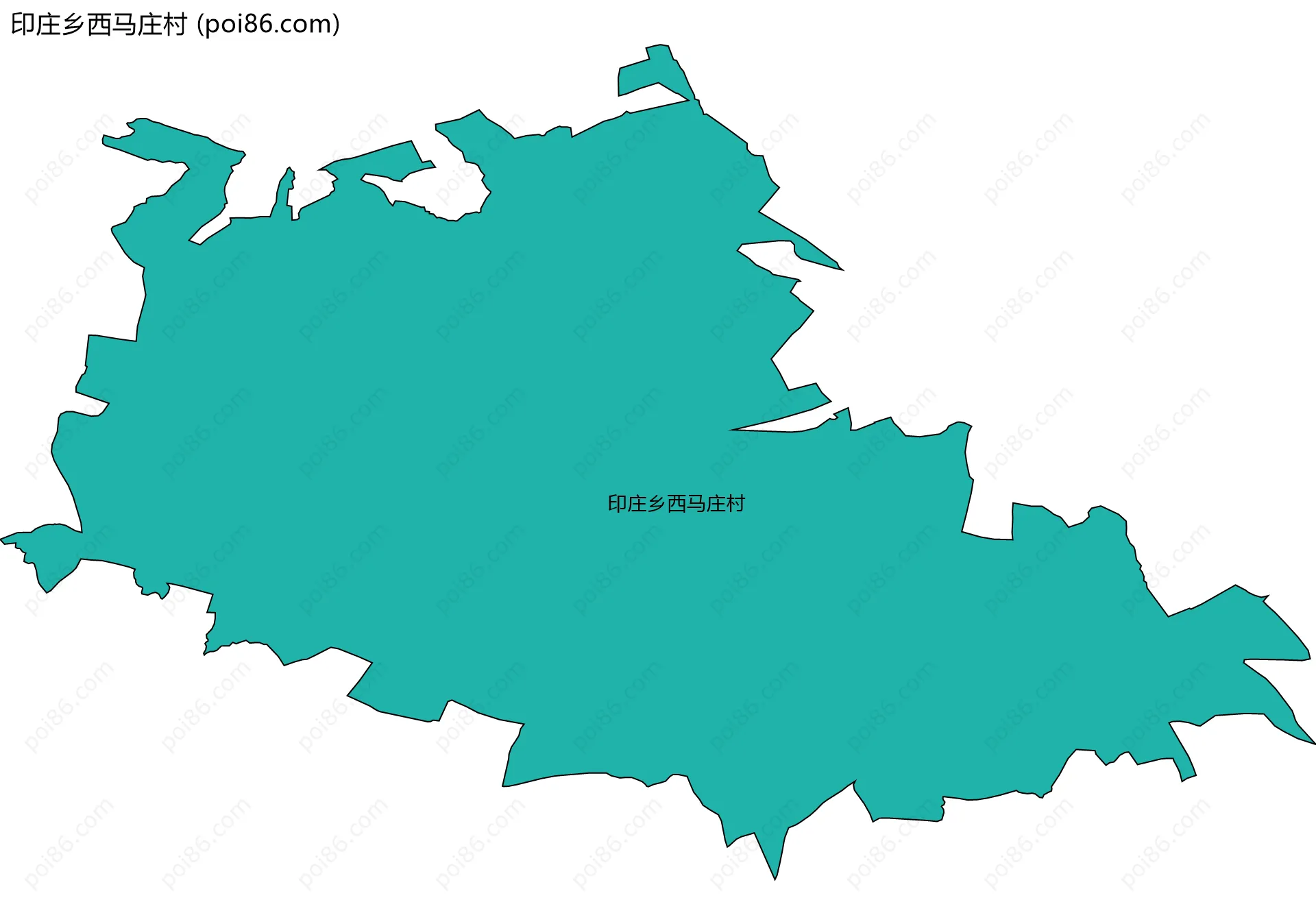 印庄乡西马庄村边界地图