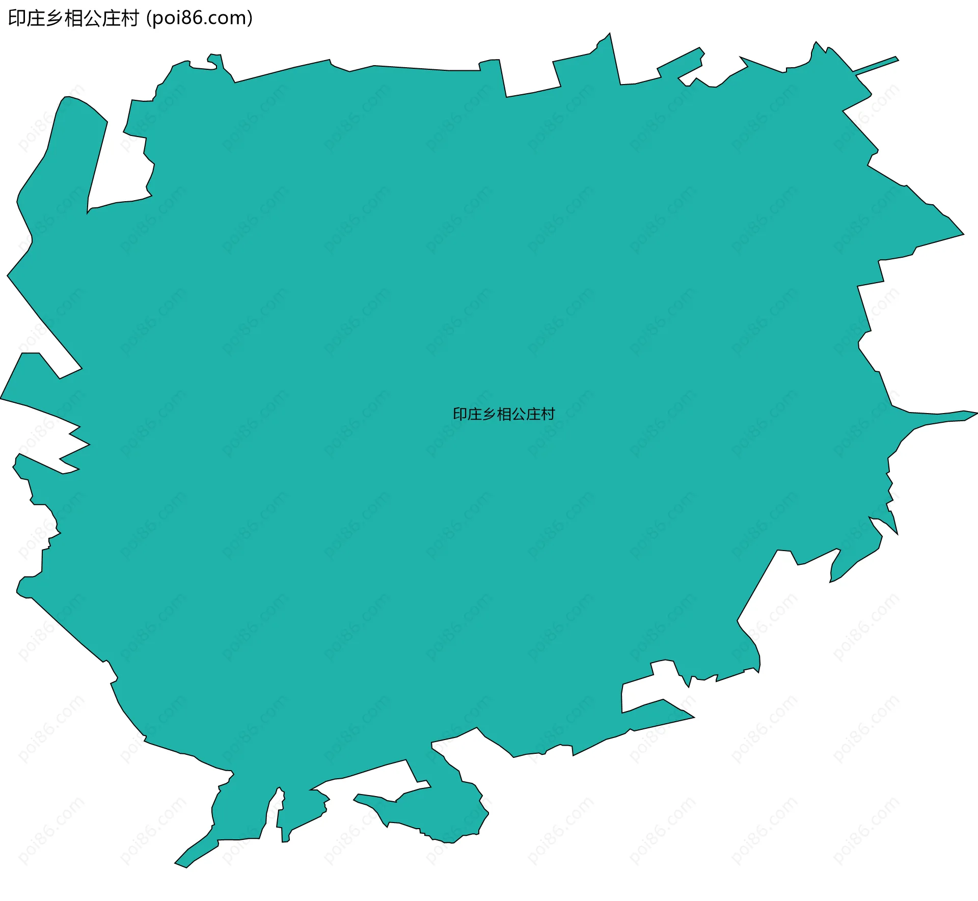 印庄乡相公庄村边界地图