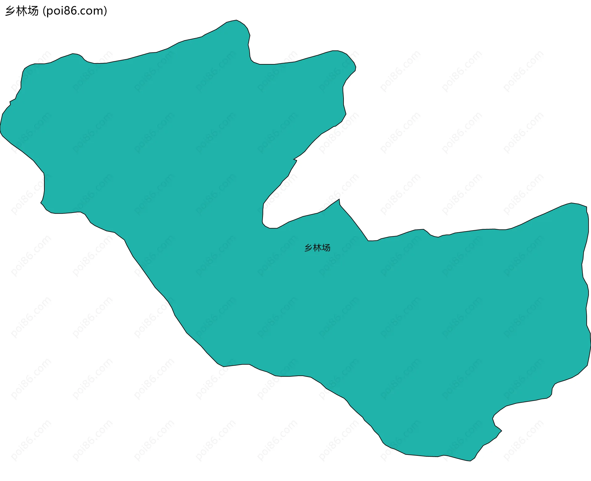 乡林场边界地图