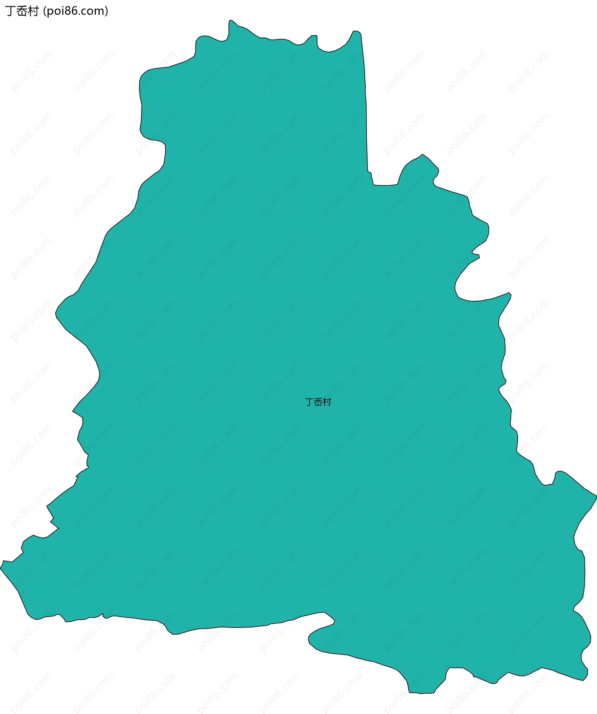 丁岙村边界地图
