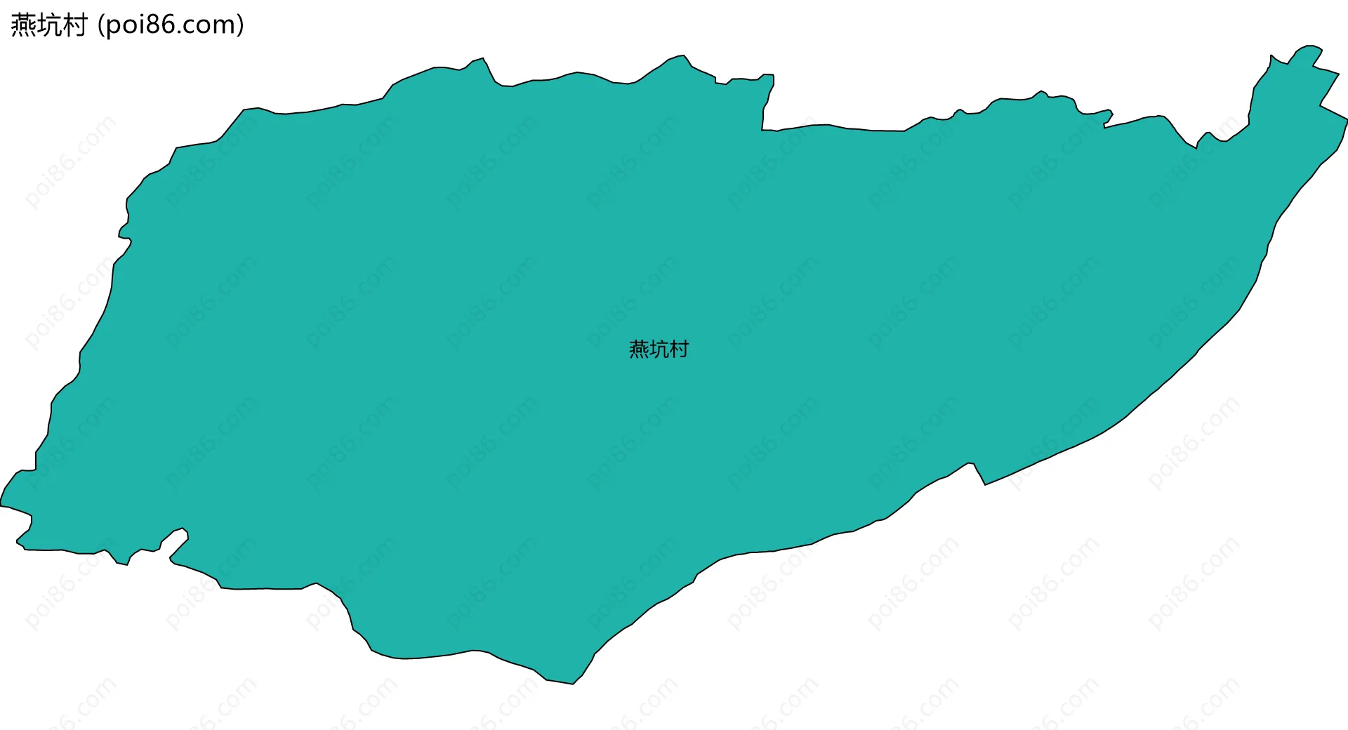 燕坑村边界地图