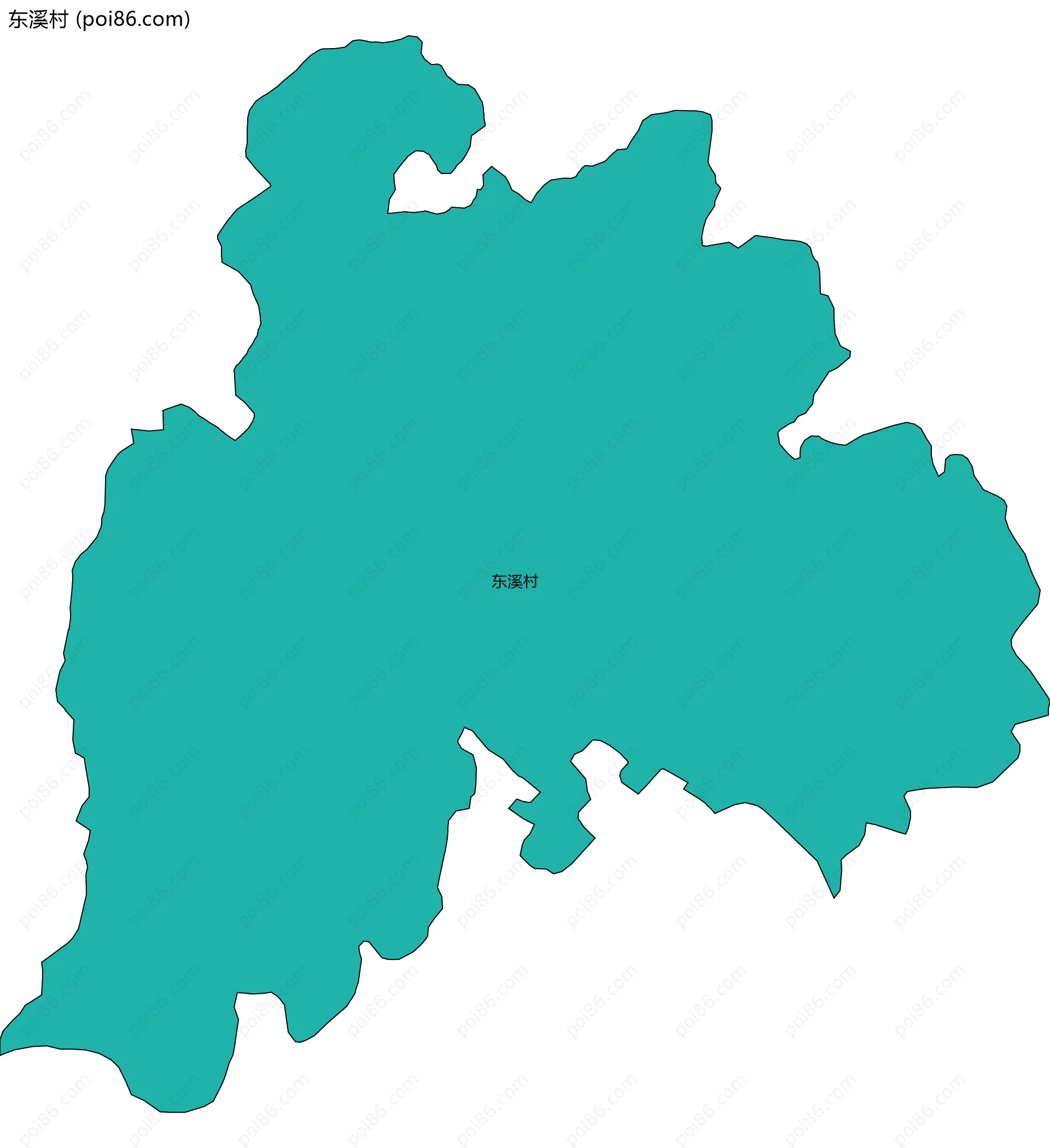 东溪村边界地图