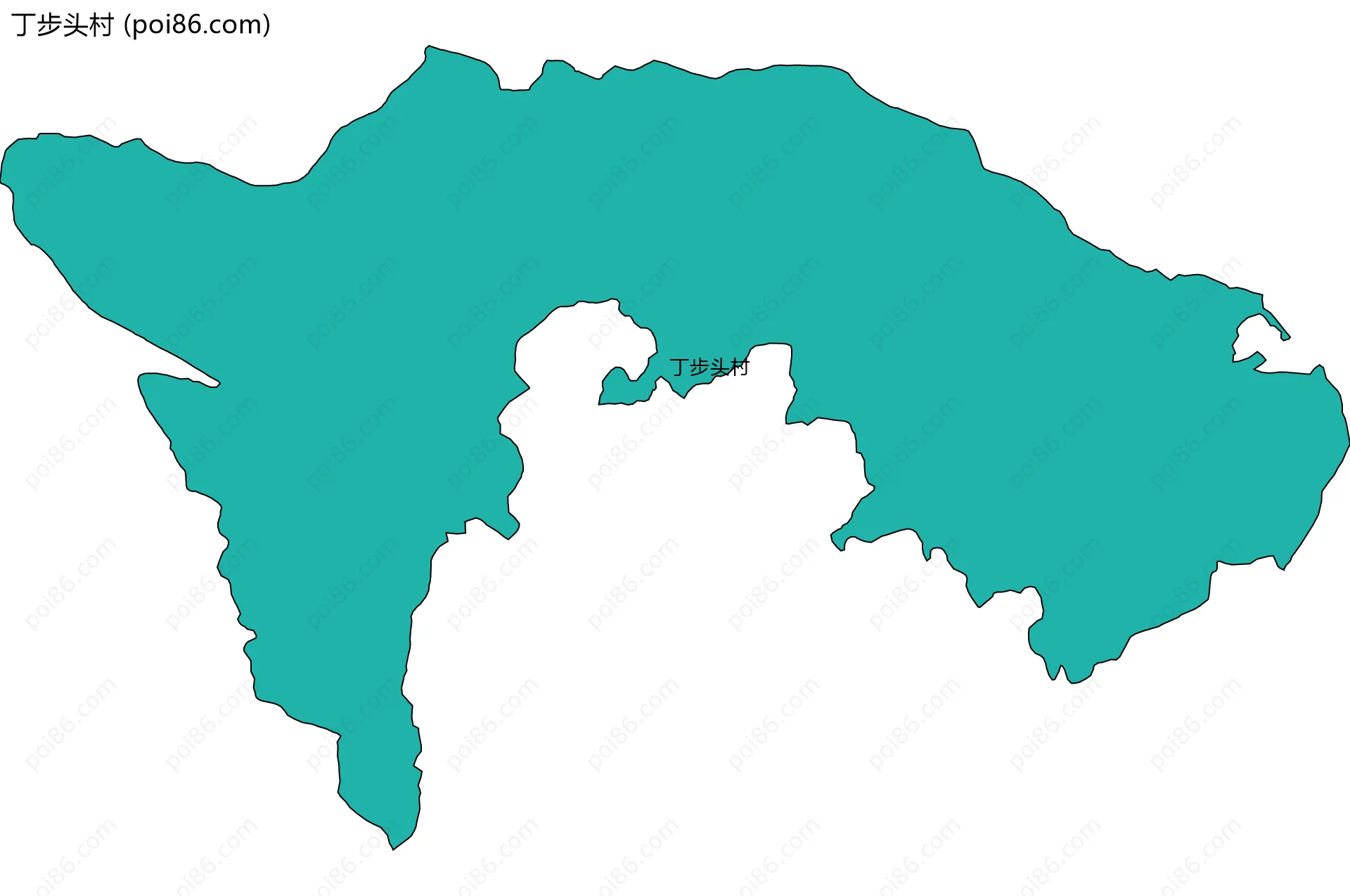 丁步头村边界地图