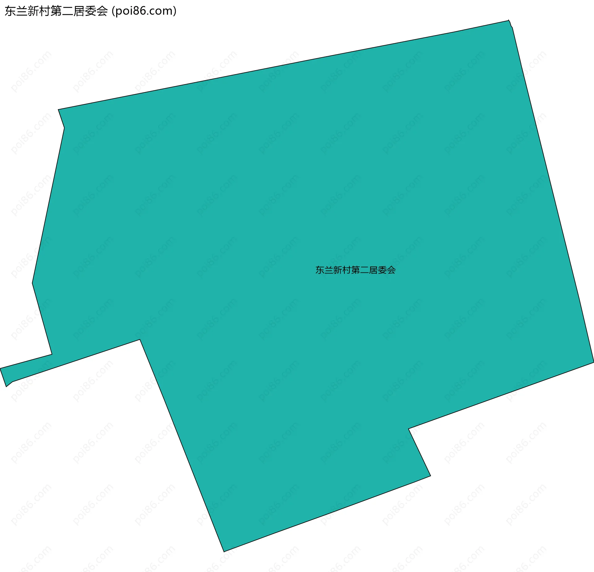 东兰新村第二居委会边界地图