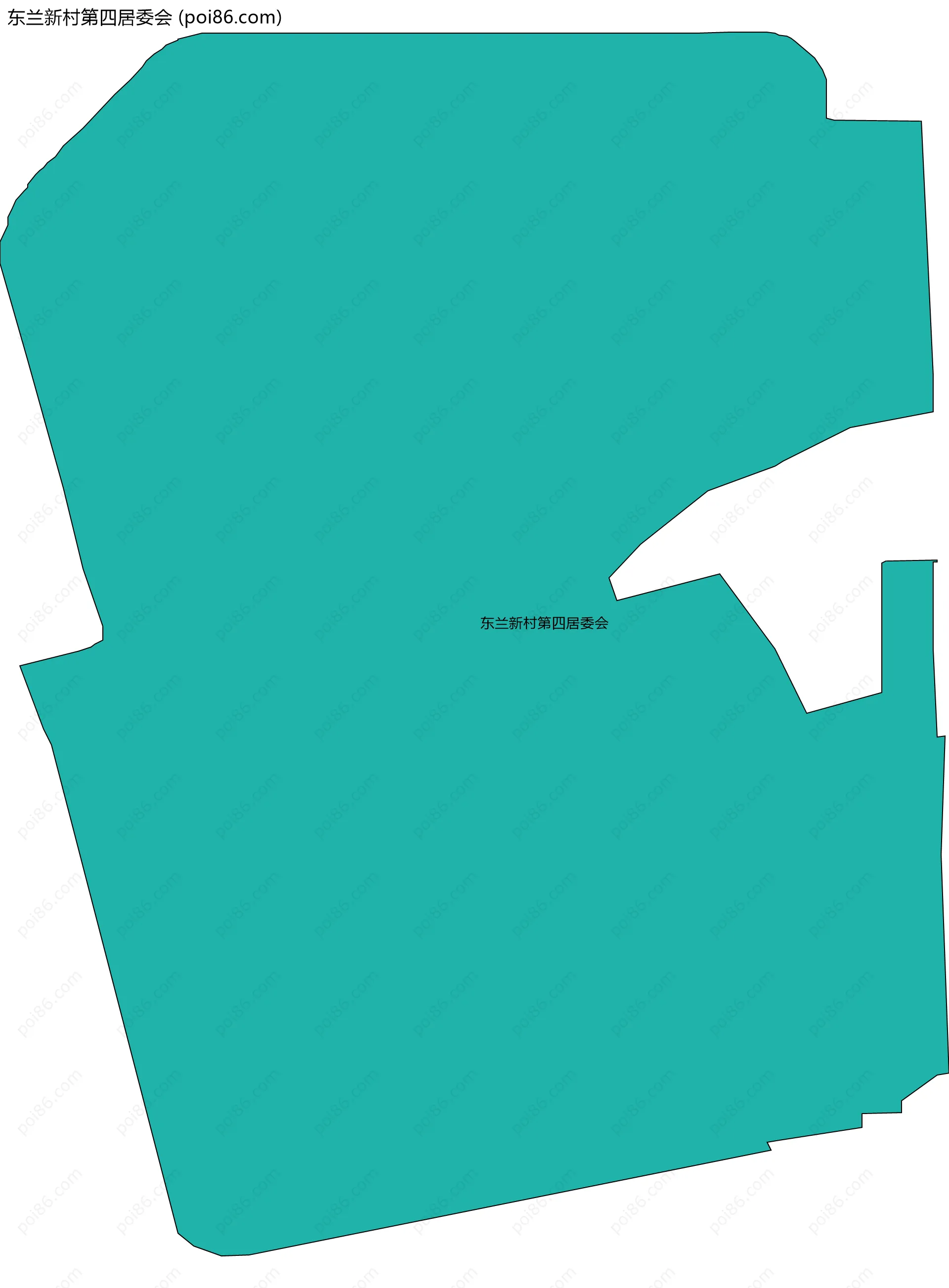 东兰新村第四居委会边界地图