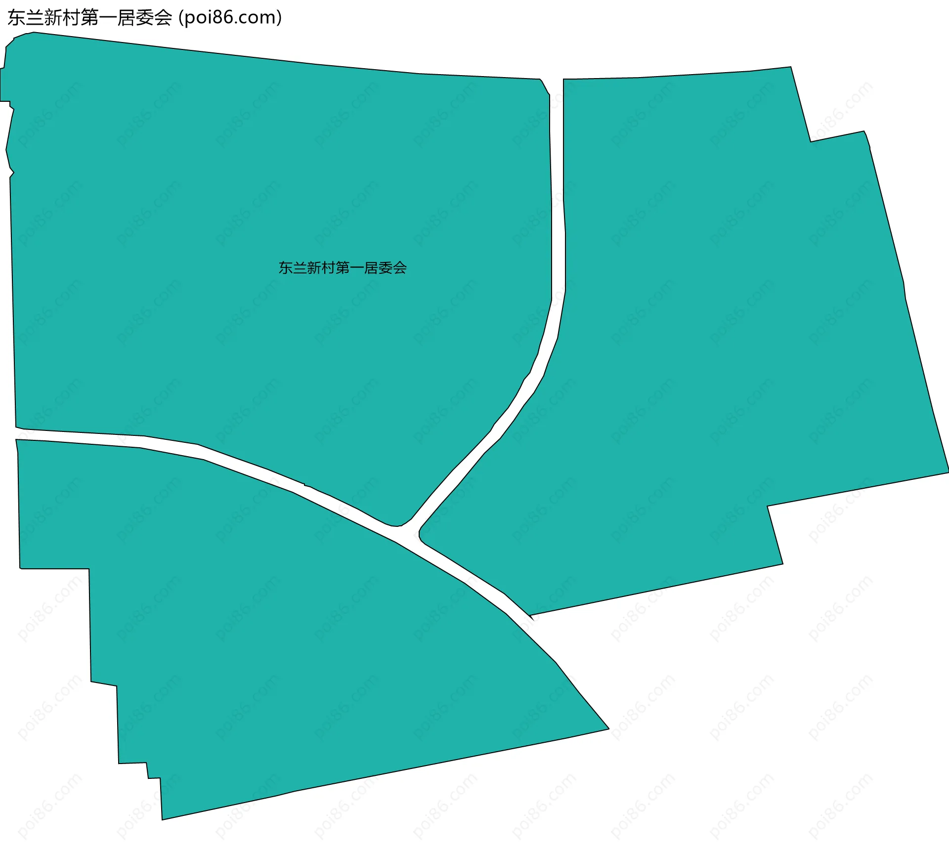 东兰新村第一居委会边界地图