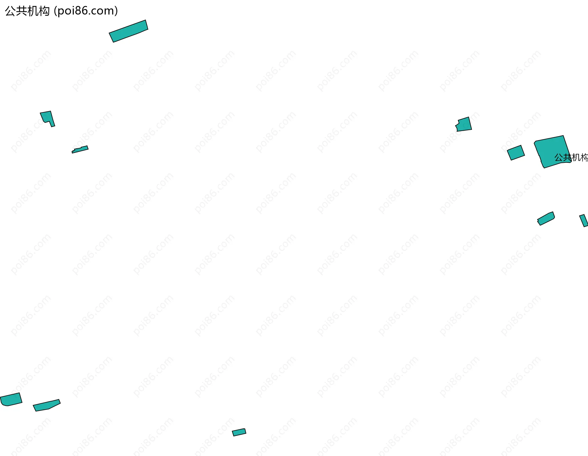 公共机构边界地图