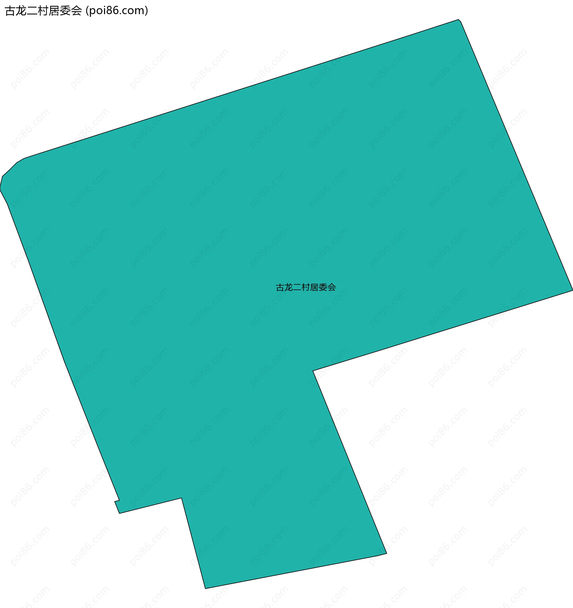 古龙二村居委会边界地图