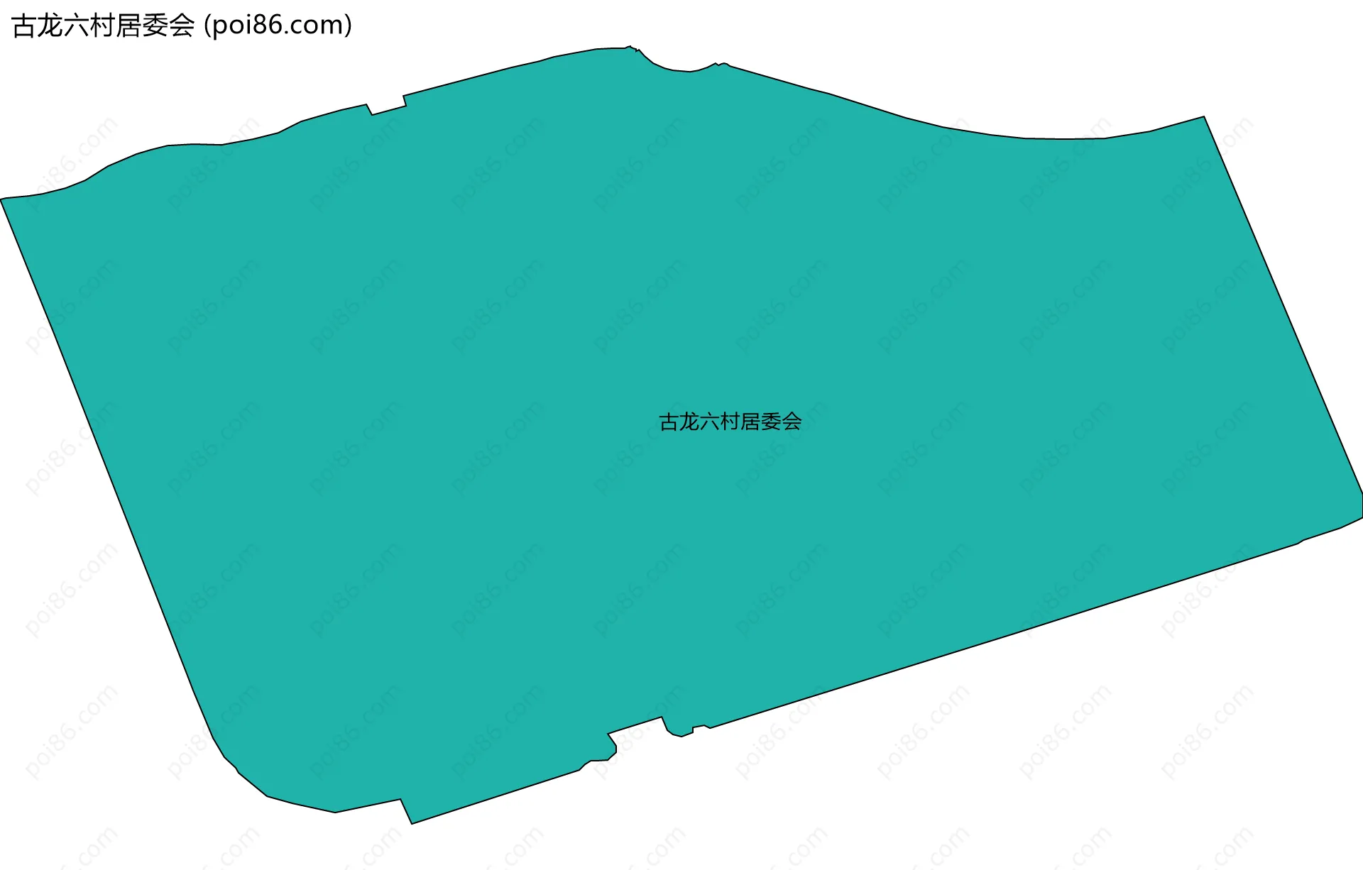 古龙六村居委会边界地图