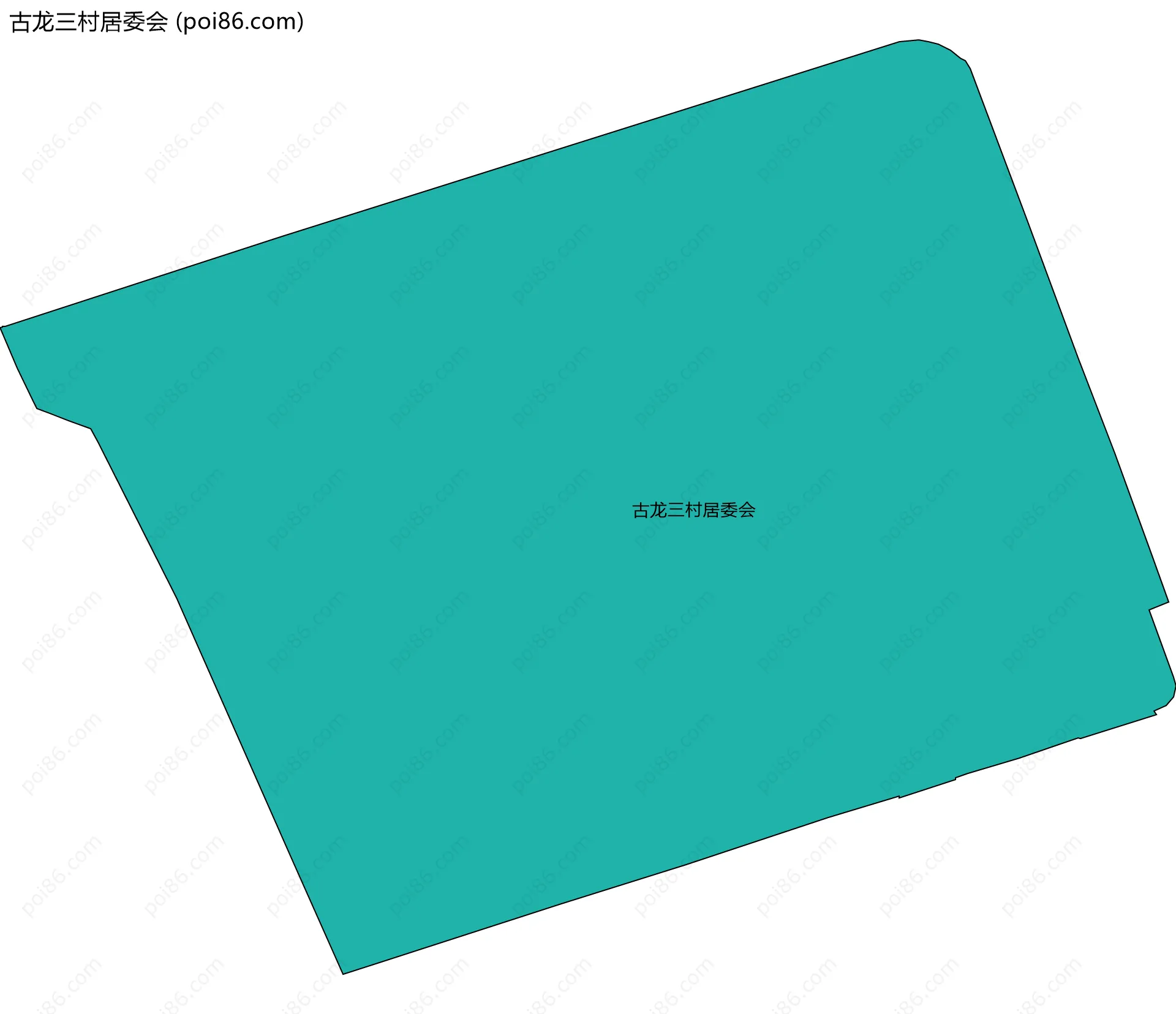 古龙三村居委会边界地图