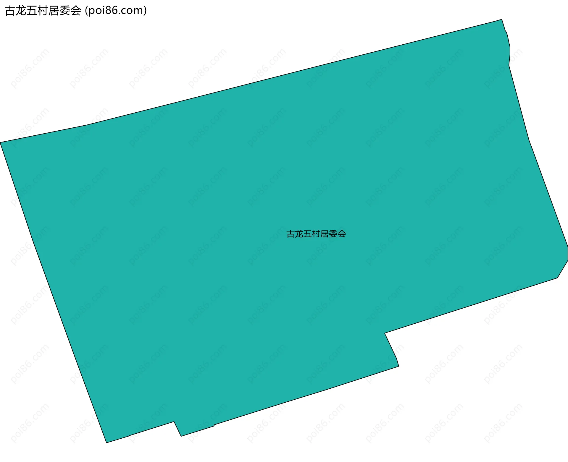 古龙五村居委会边界地图
