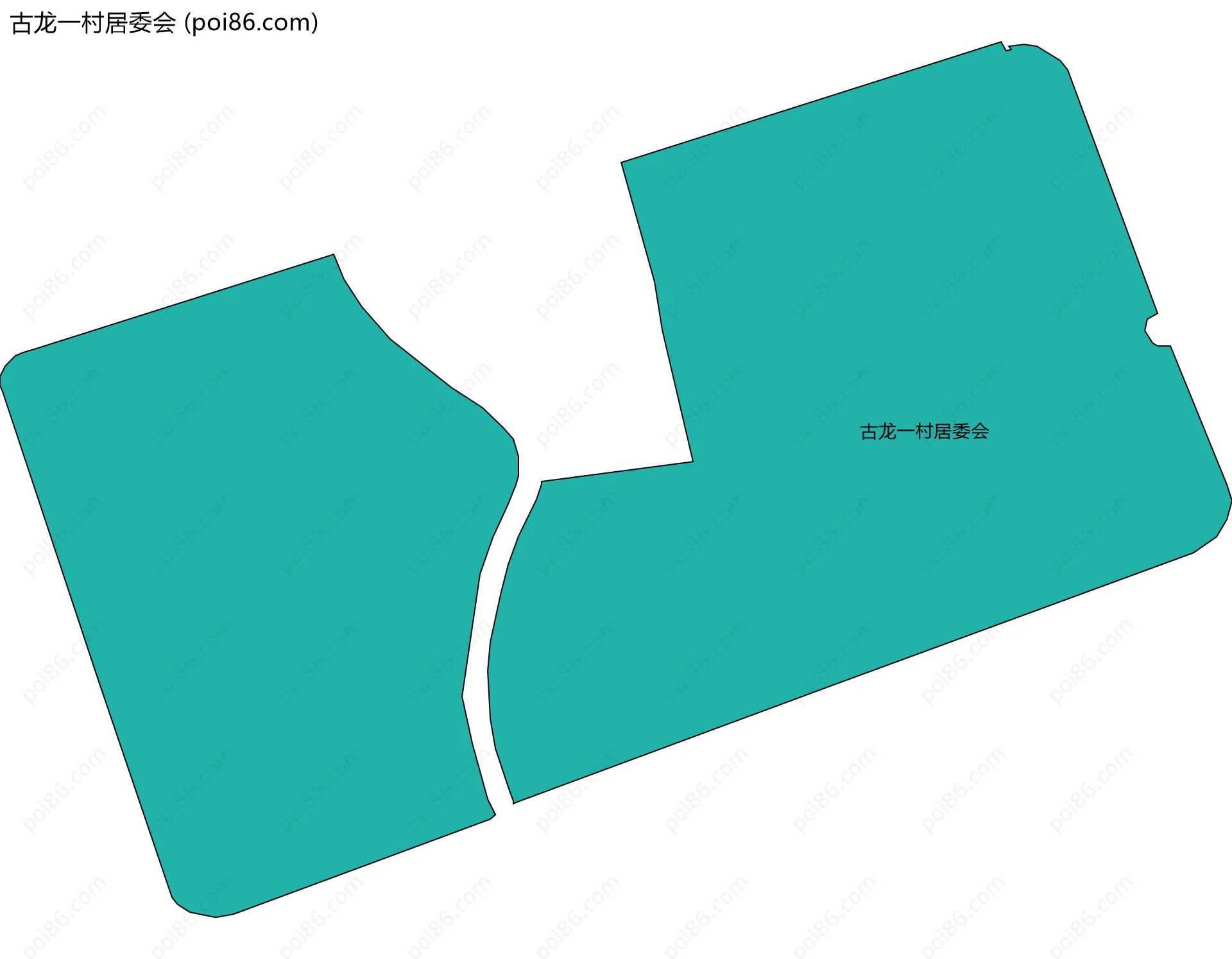 古龙一村居委会边界地图