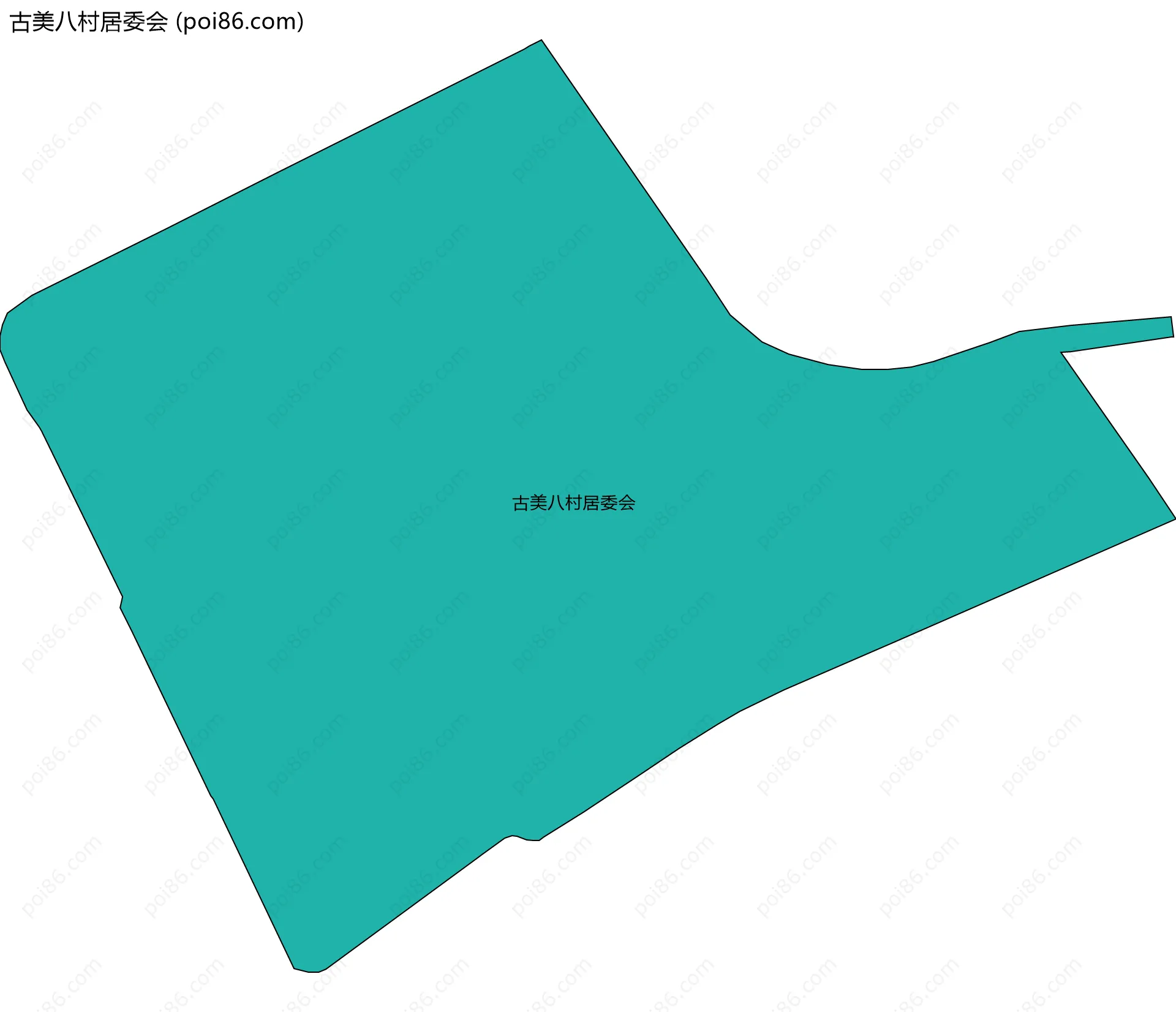 古美八村居委会边界地图