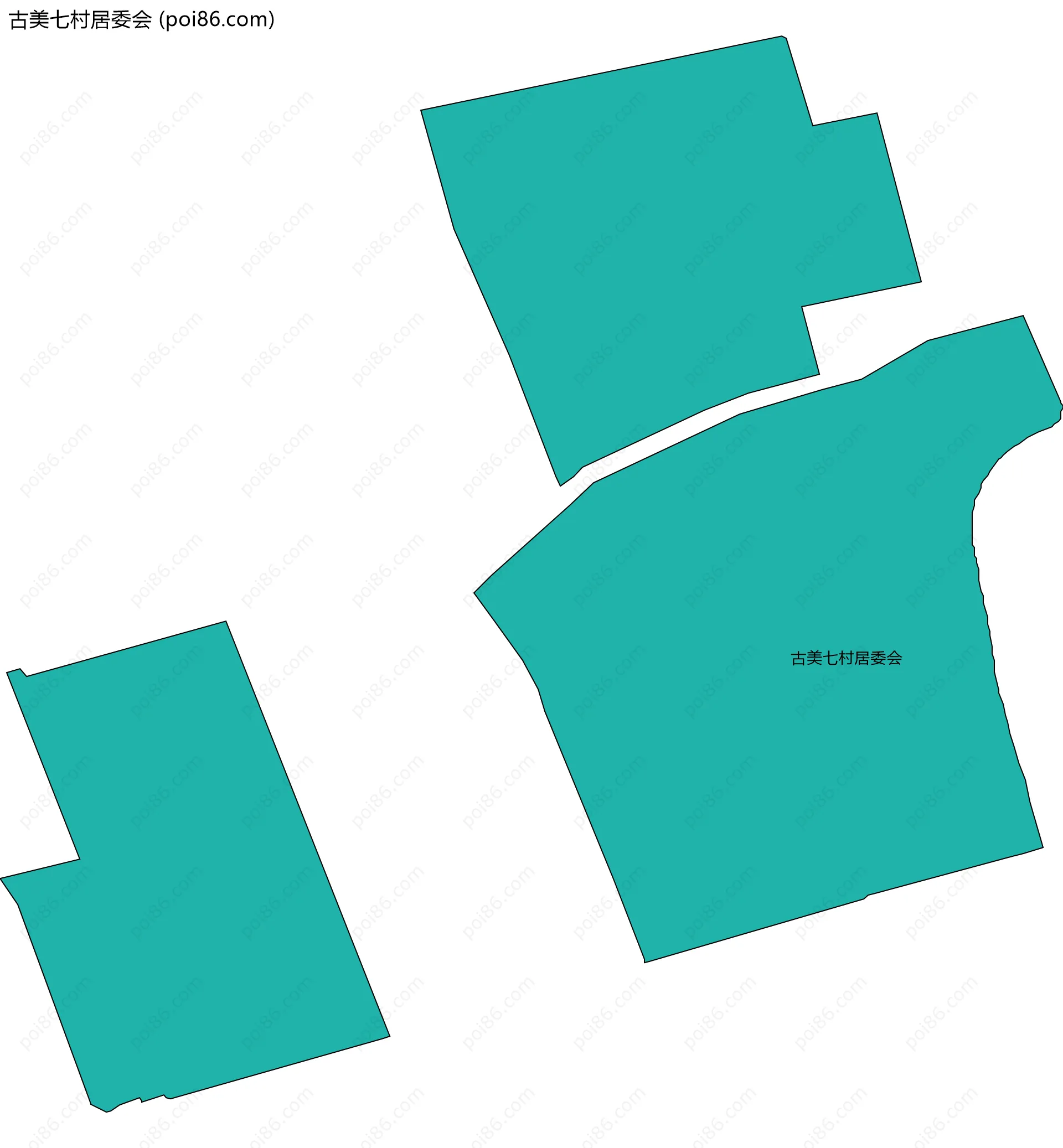 古美七村居委会边界地图