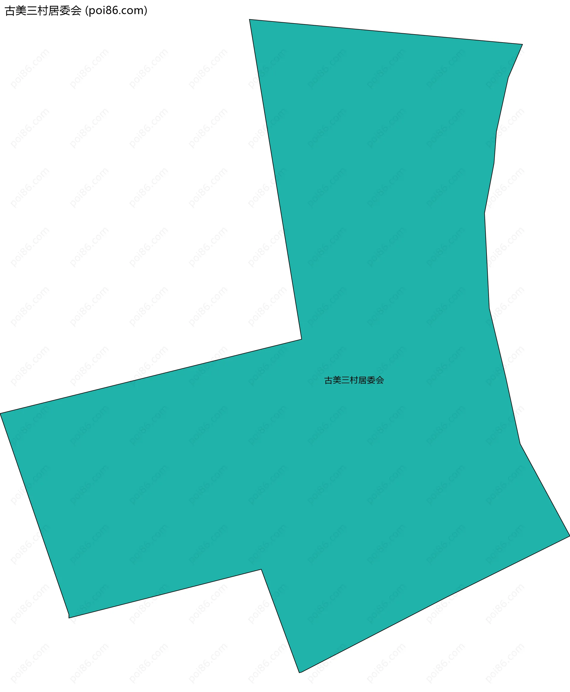 古美三村居委会边界地图