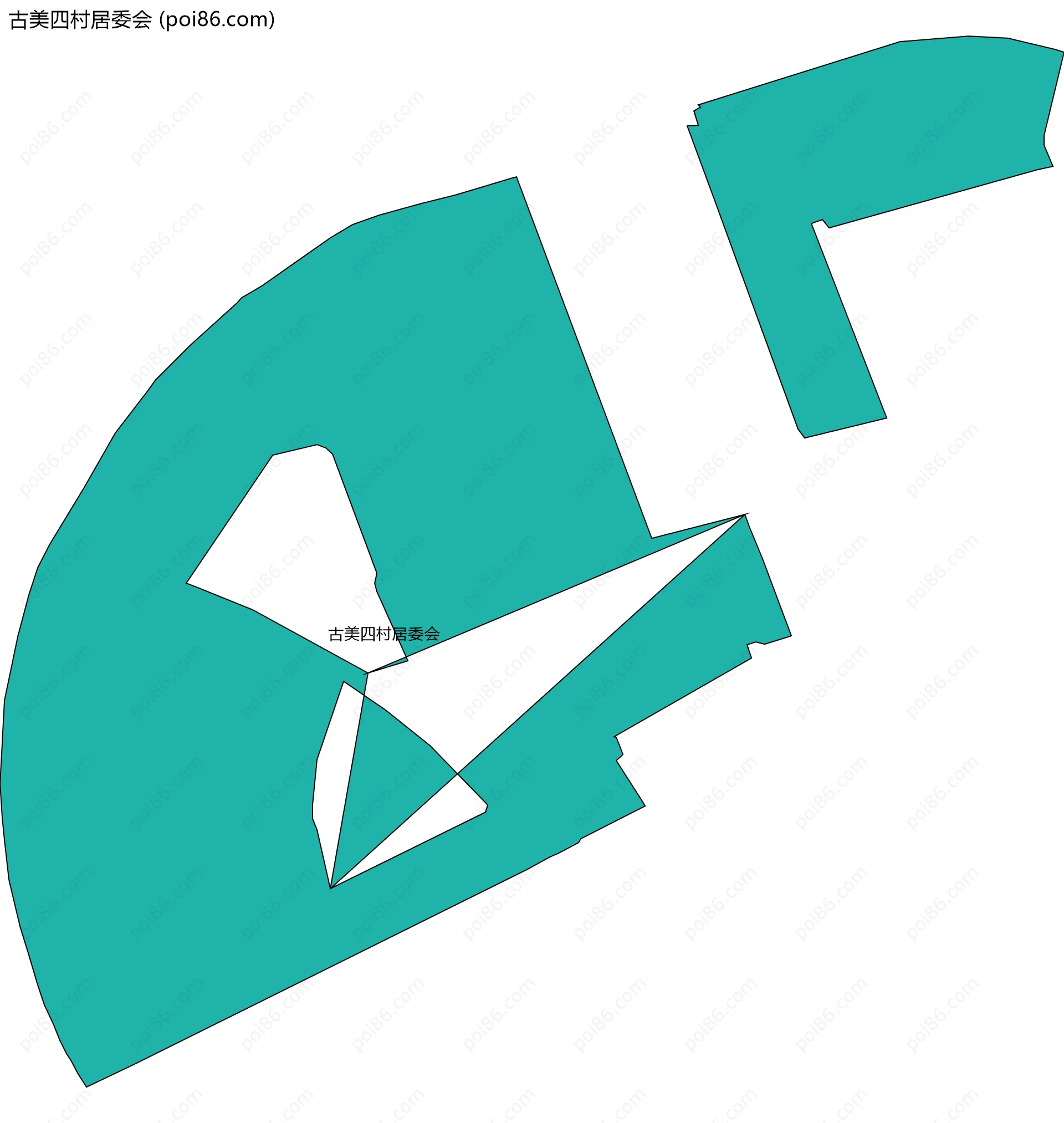 古美四村居委会边界地图