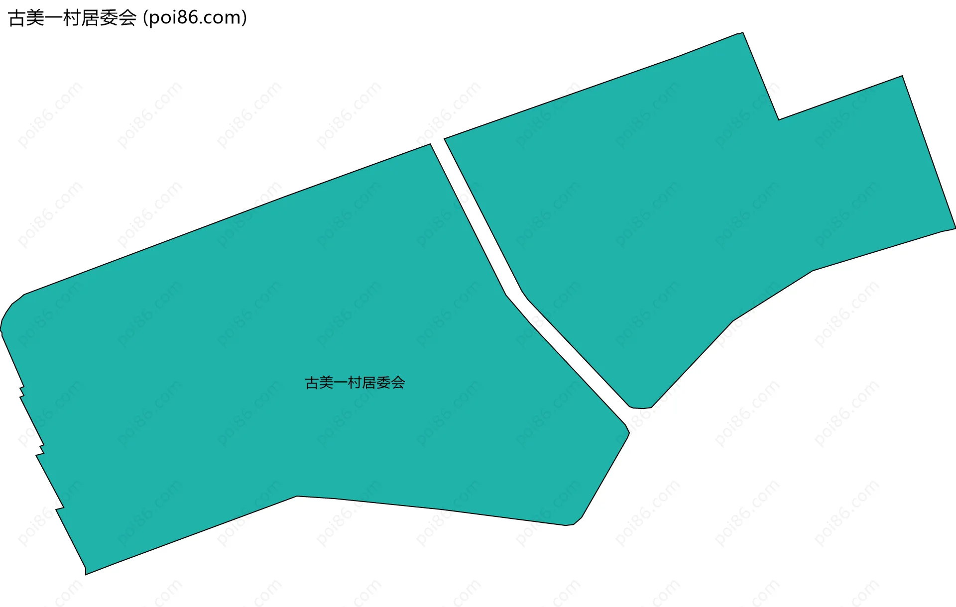 古美一村居委会边界地图