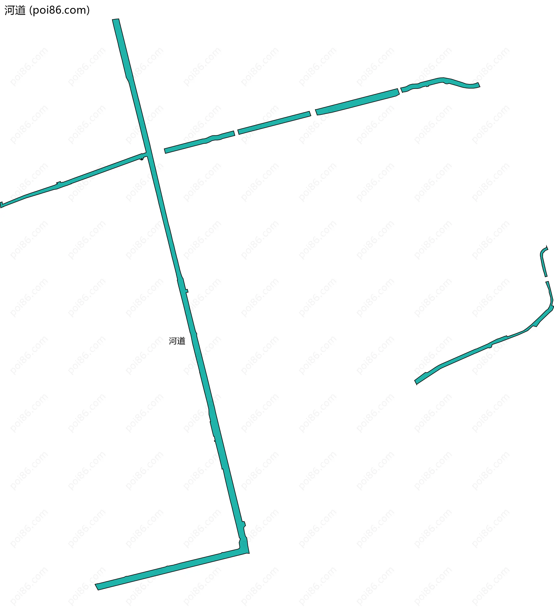 河道边界地图
