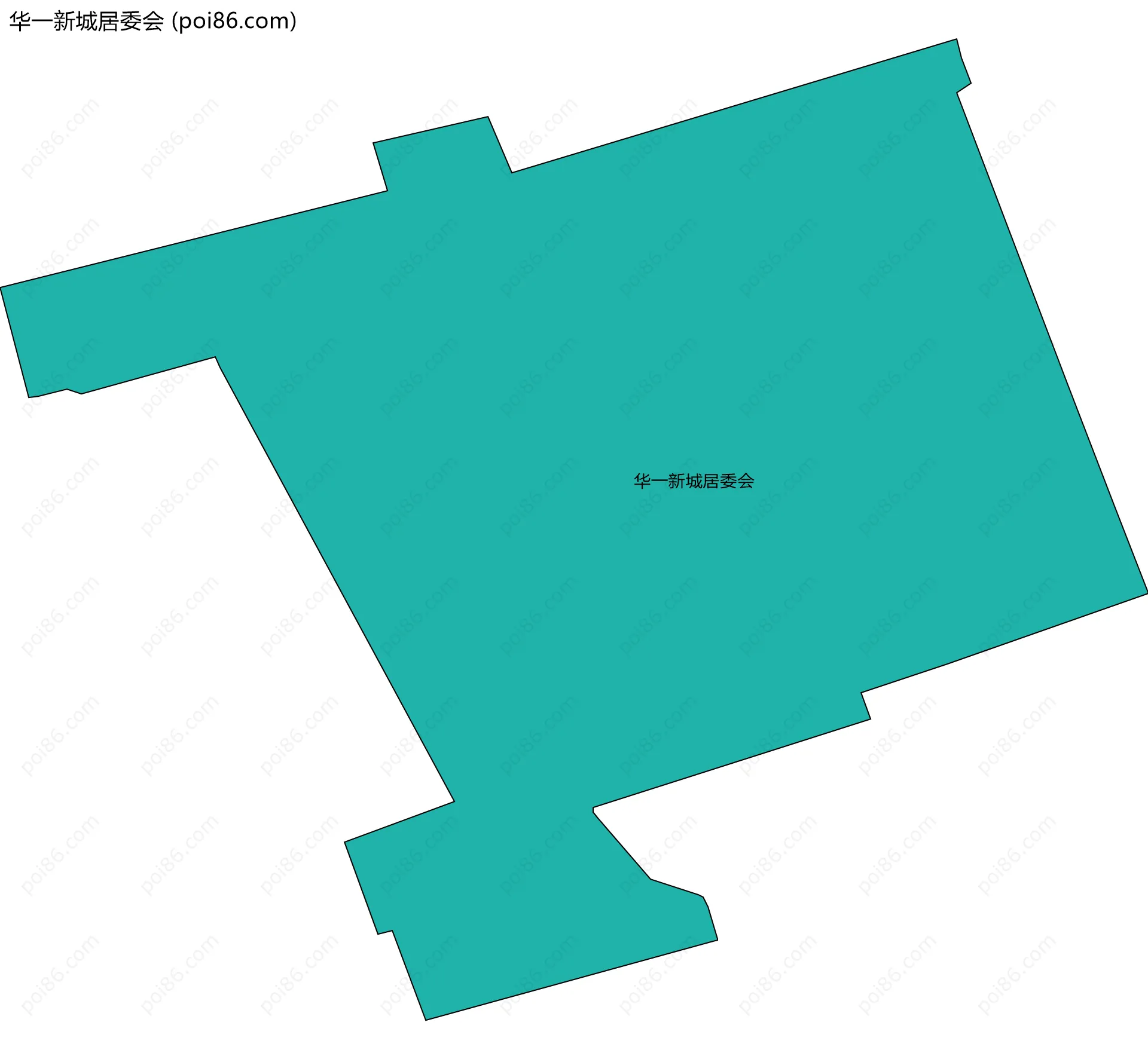 华一新城居委会边界地图