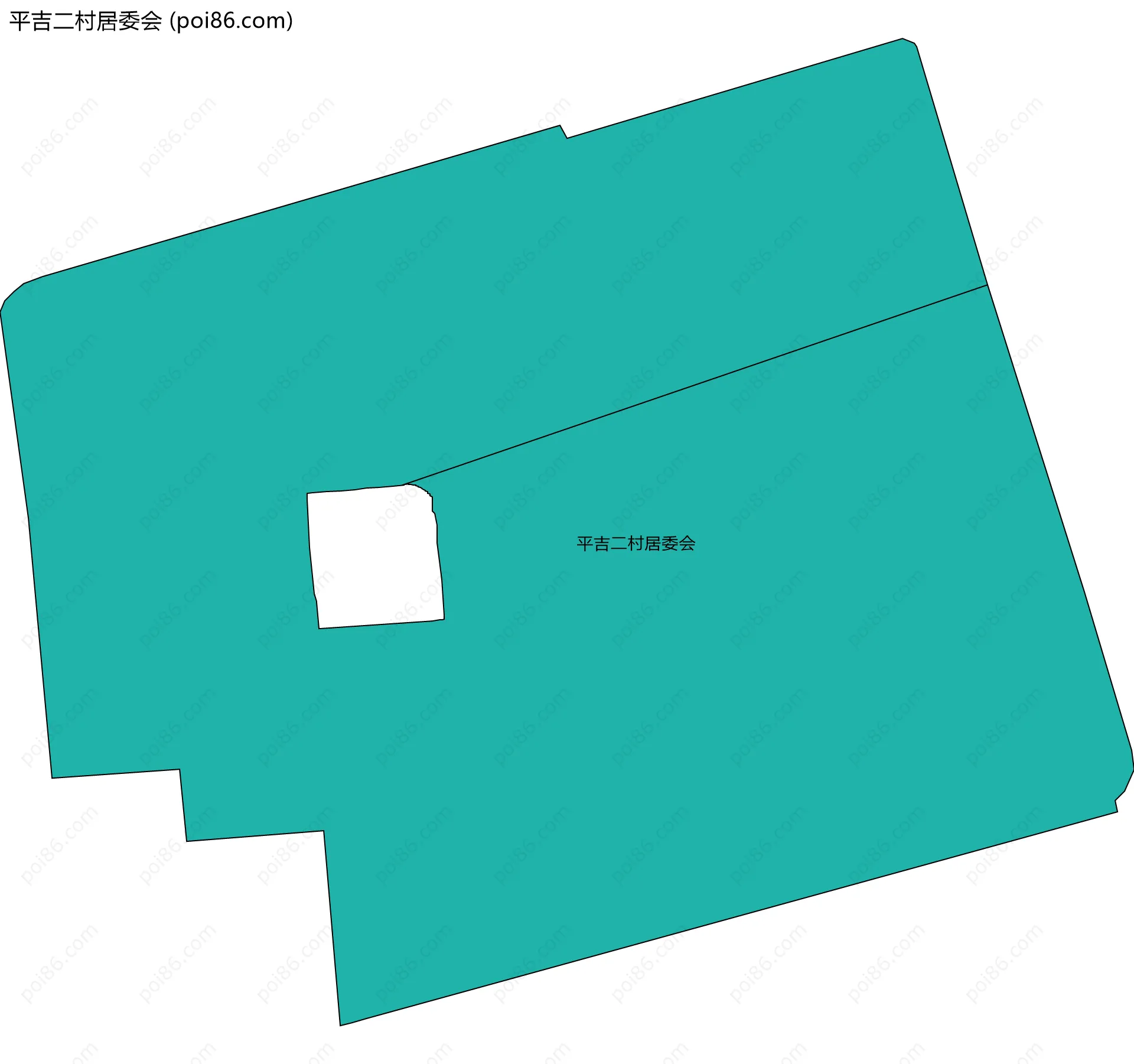 平吉二村居委会边界地图