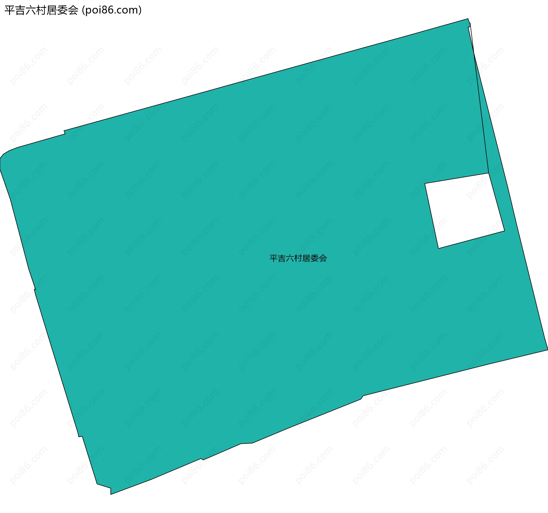 平吉六村居委会边界地图