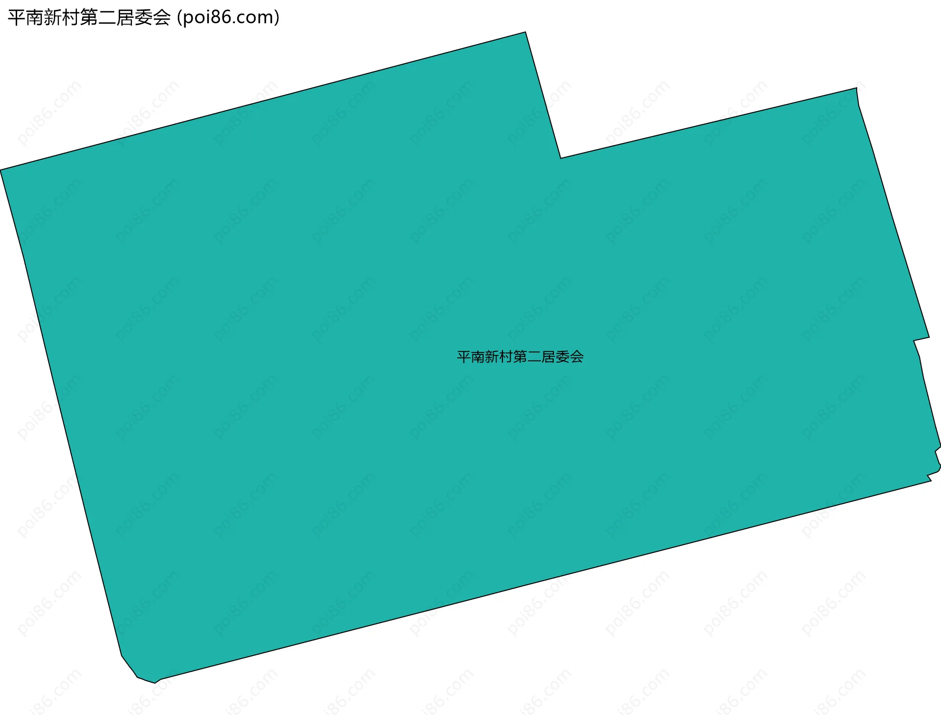 平南新村第二居委会边界地图