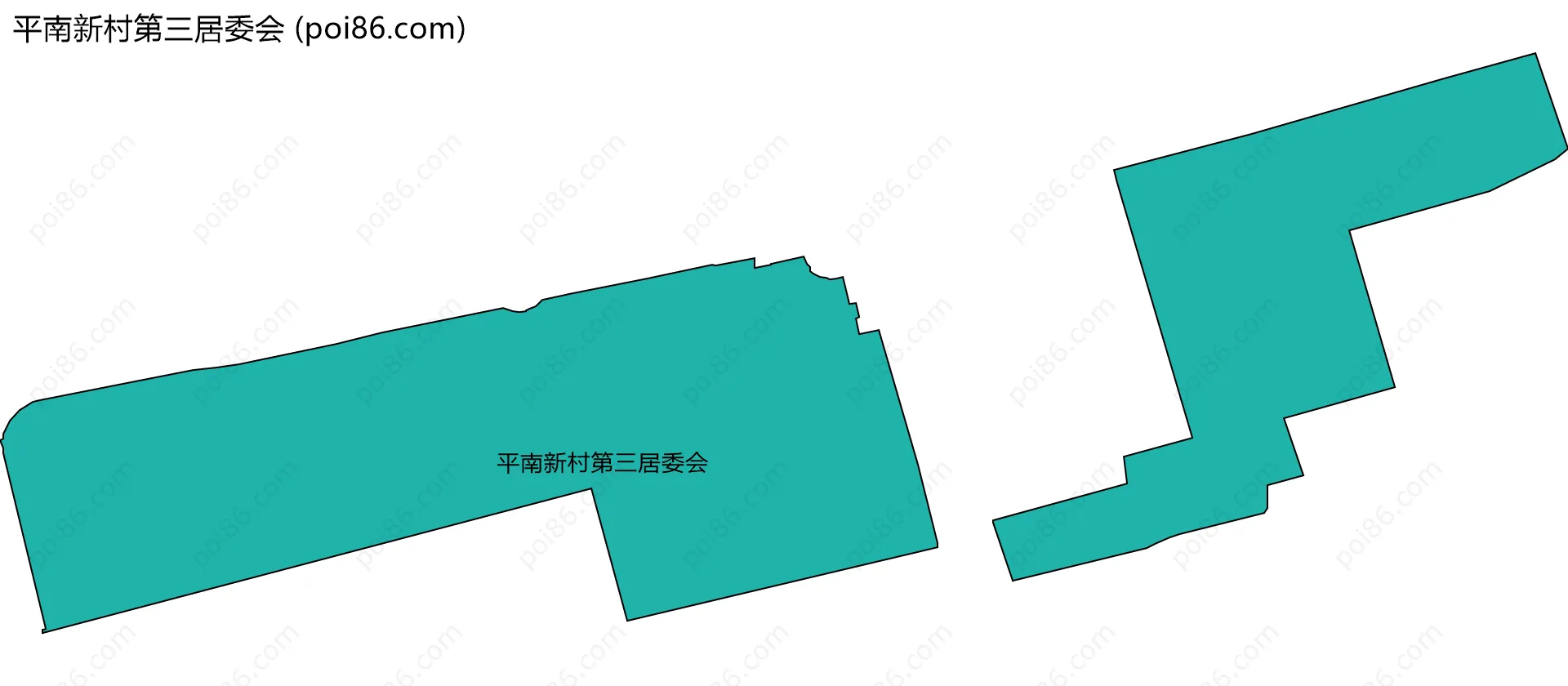 平南新村第三居委会边界地图