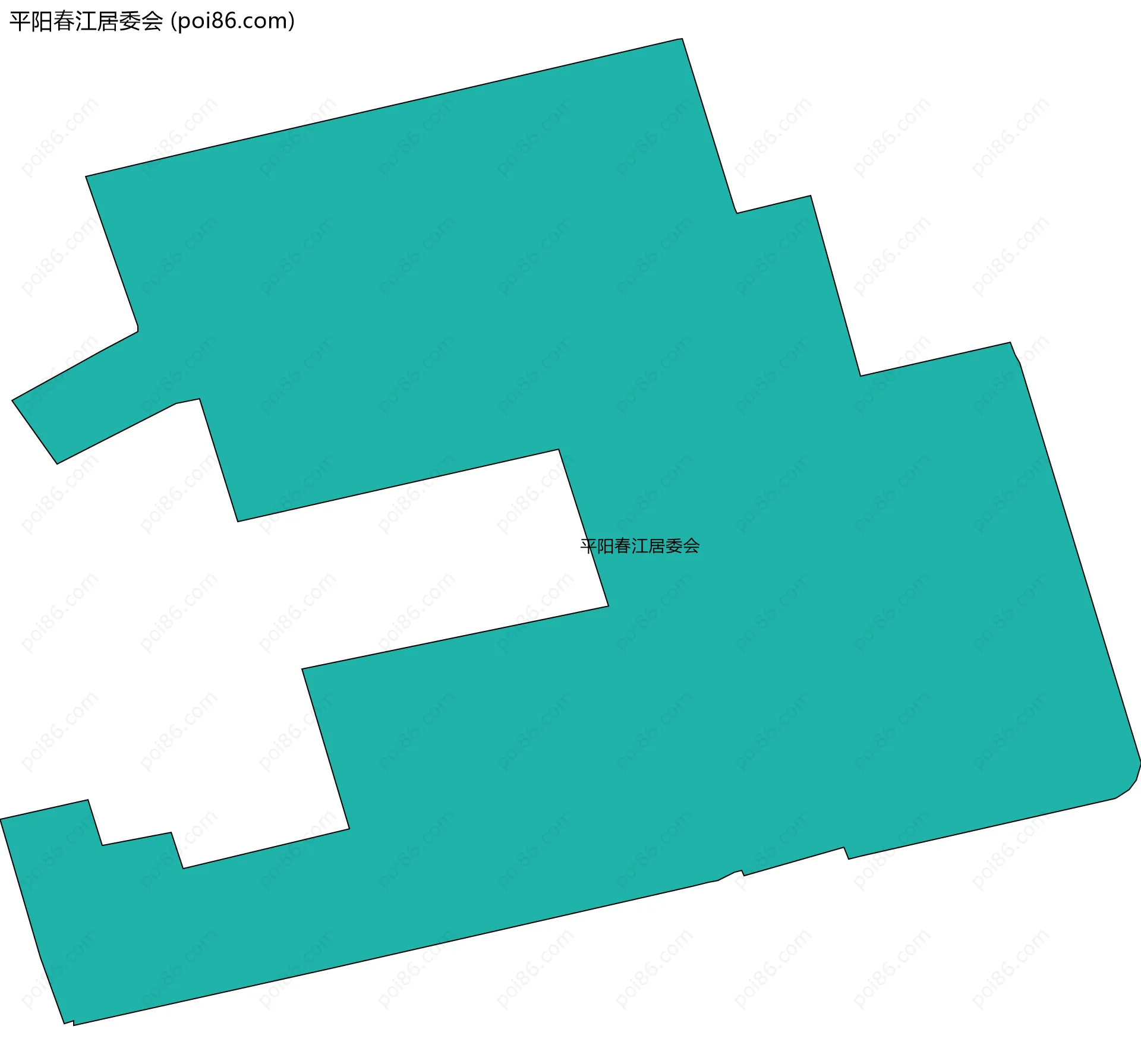 平阳春江居委会边界地图