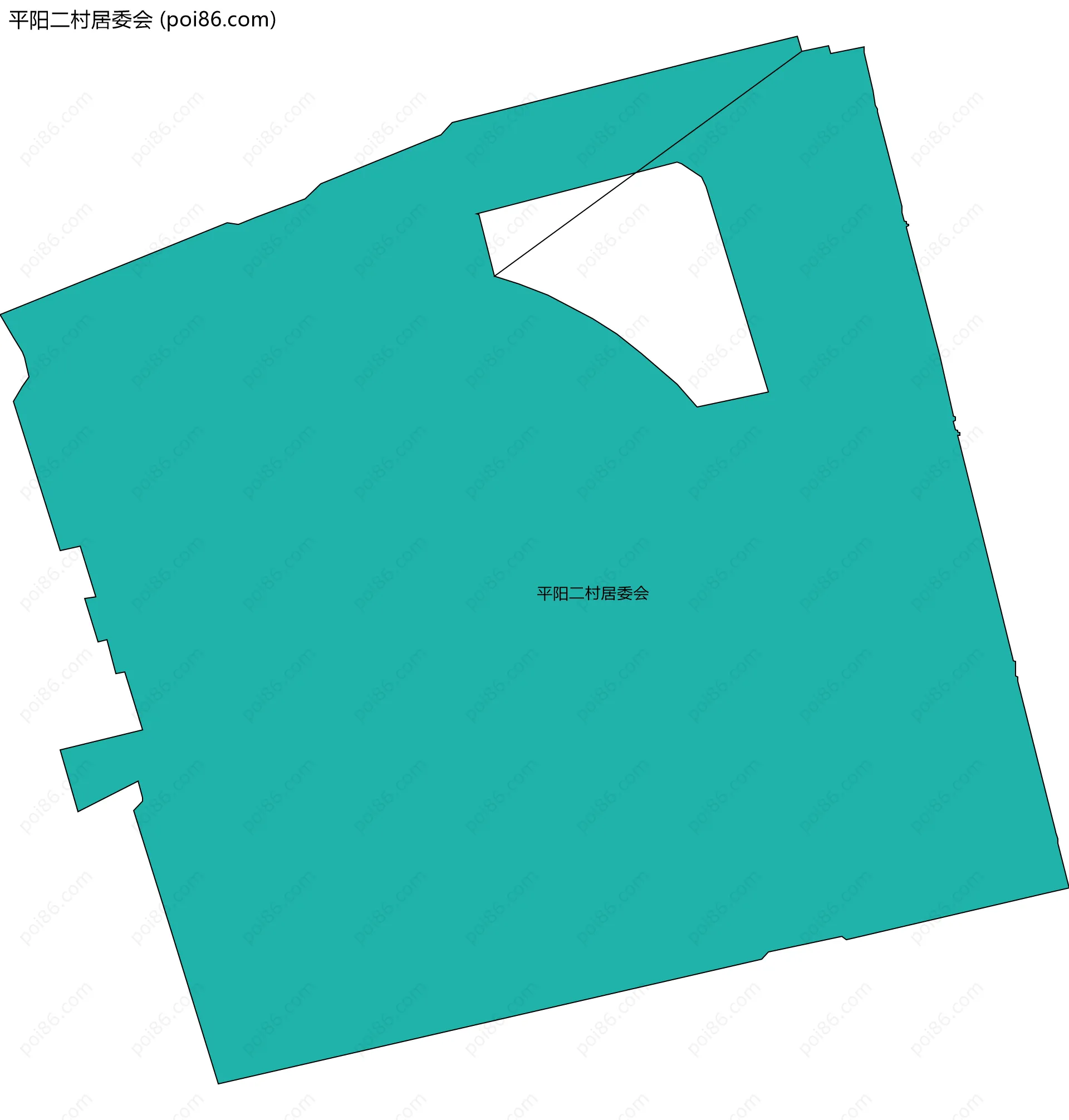 平阳二村居委会边界地图