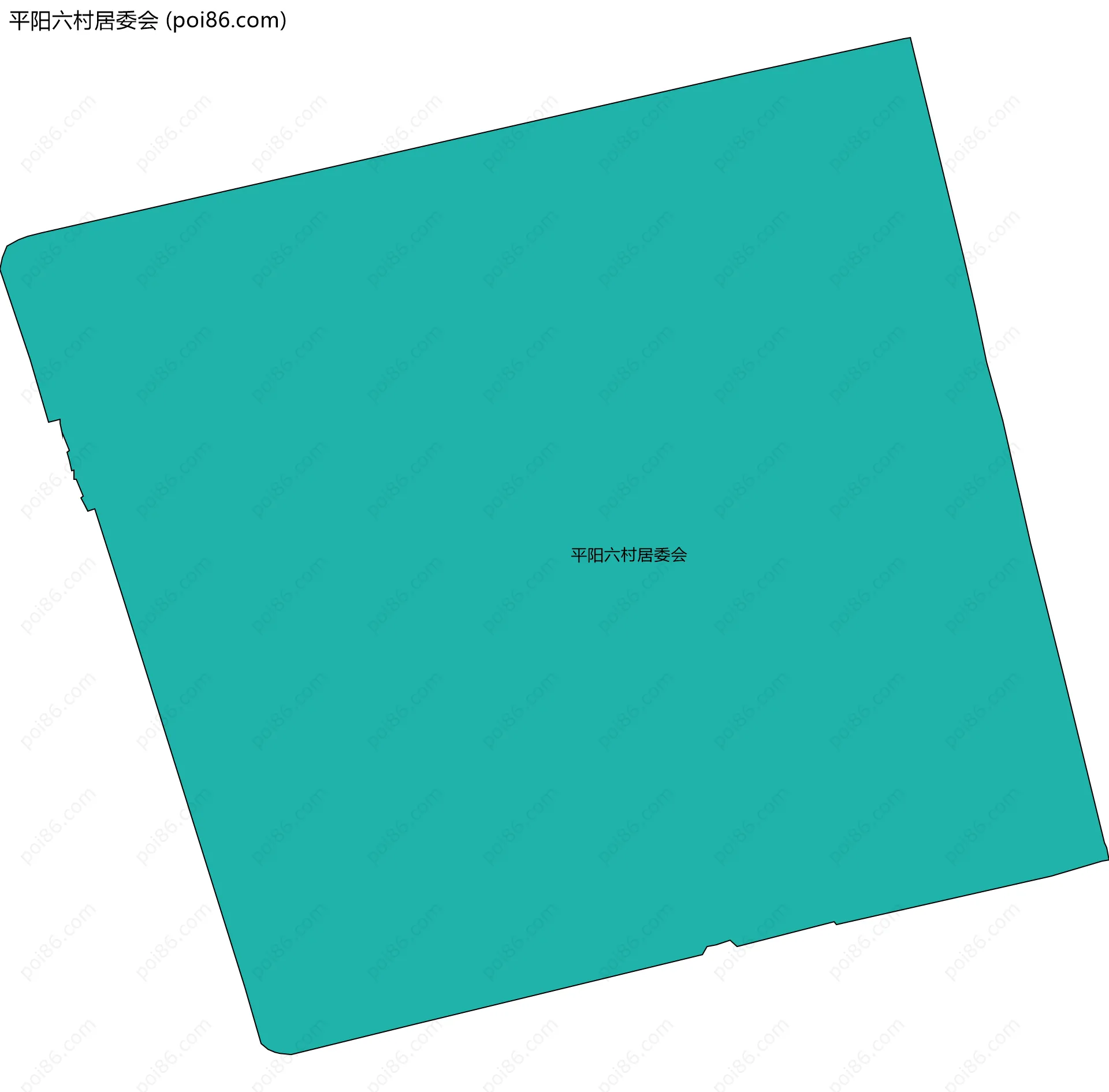 平阳六村居委会边界地图