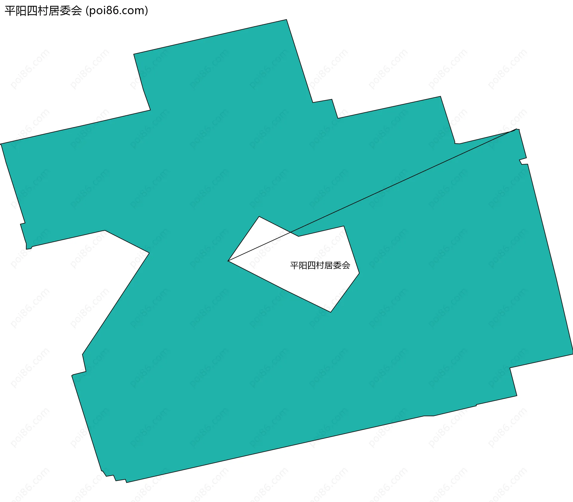 平阳四村居委会边界地图