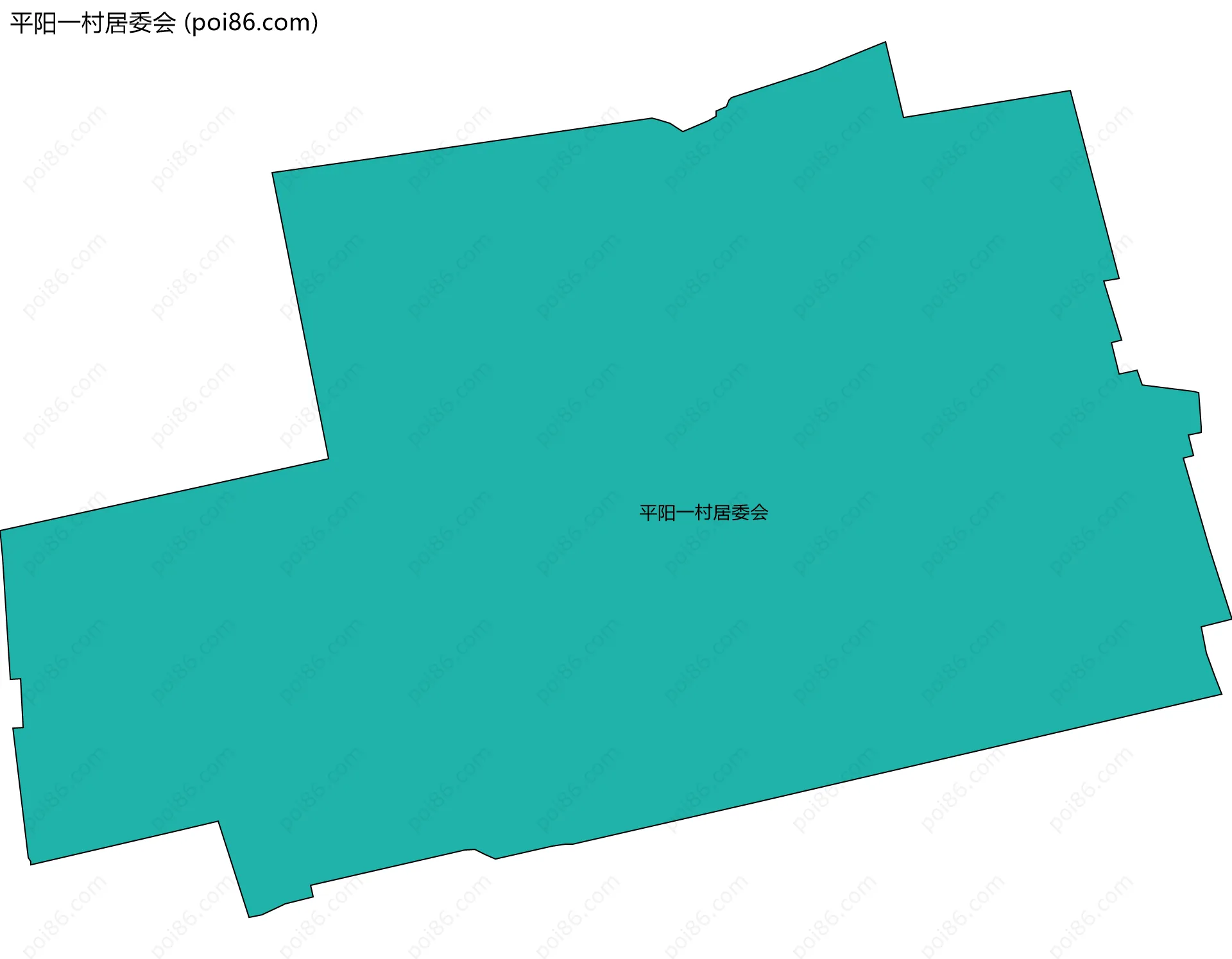 平阳一村居委会边界地图
