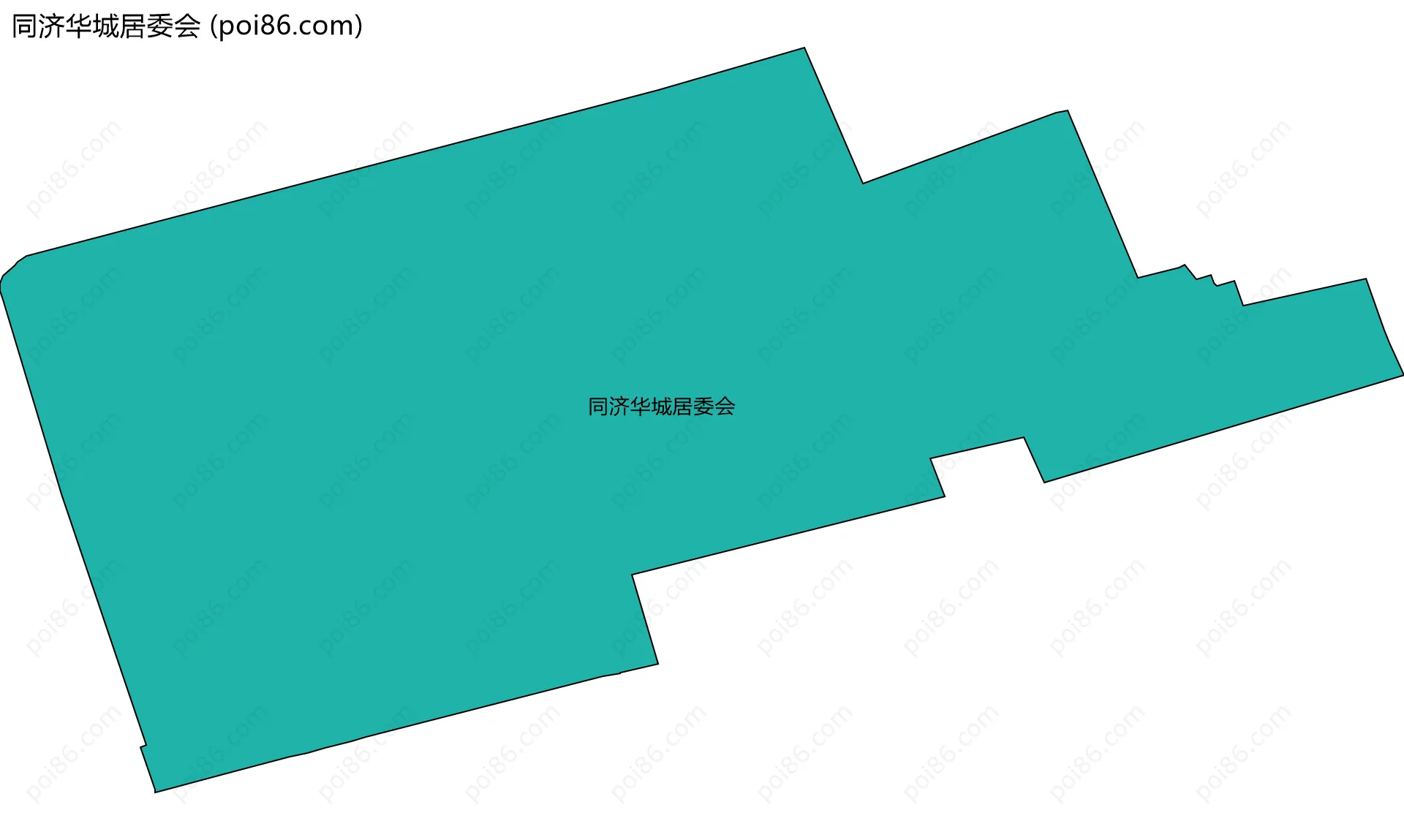 同济华城居委会边界地图