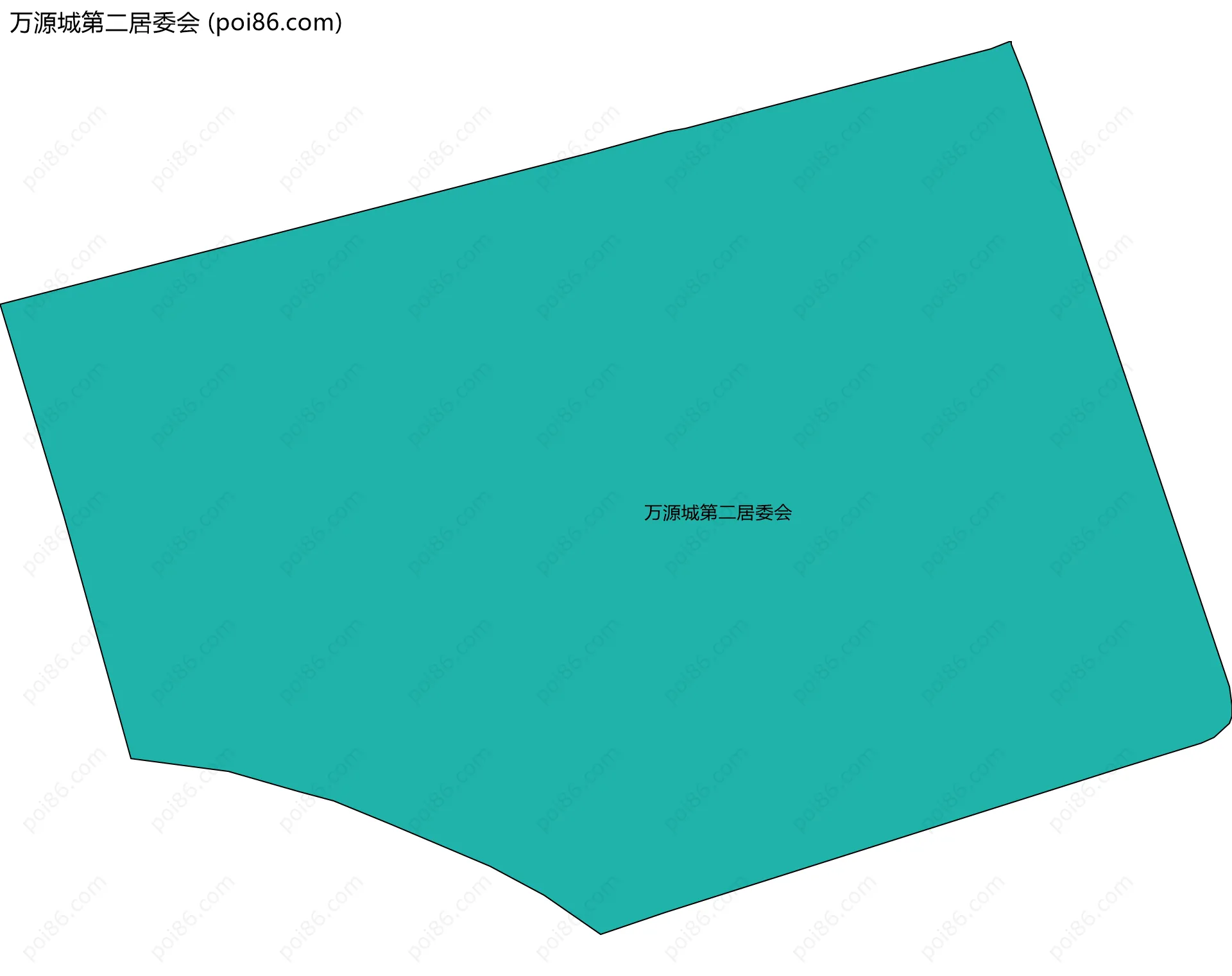 万源城第二居委会边界地图