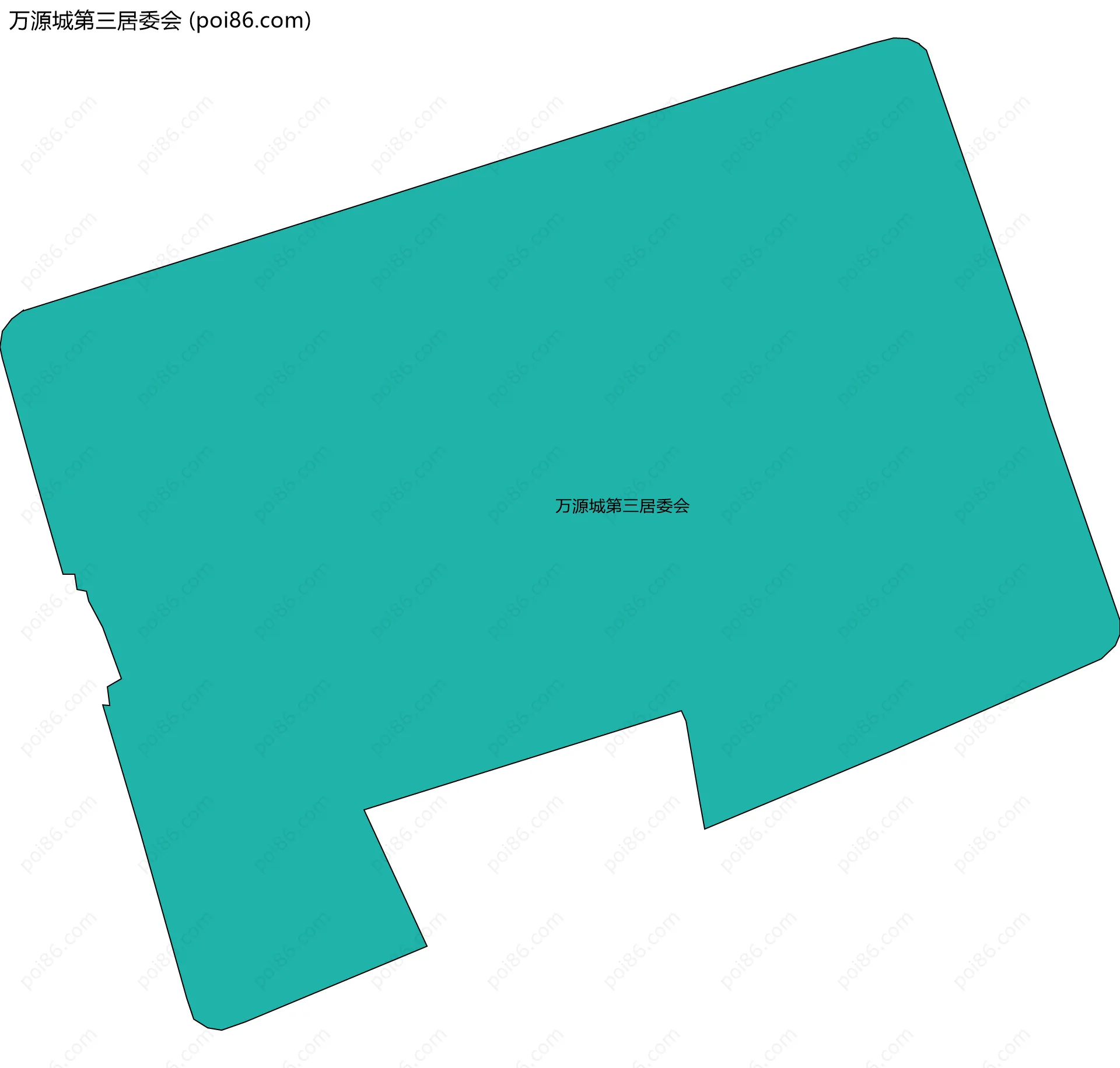 万源城第三居委会边界地图