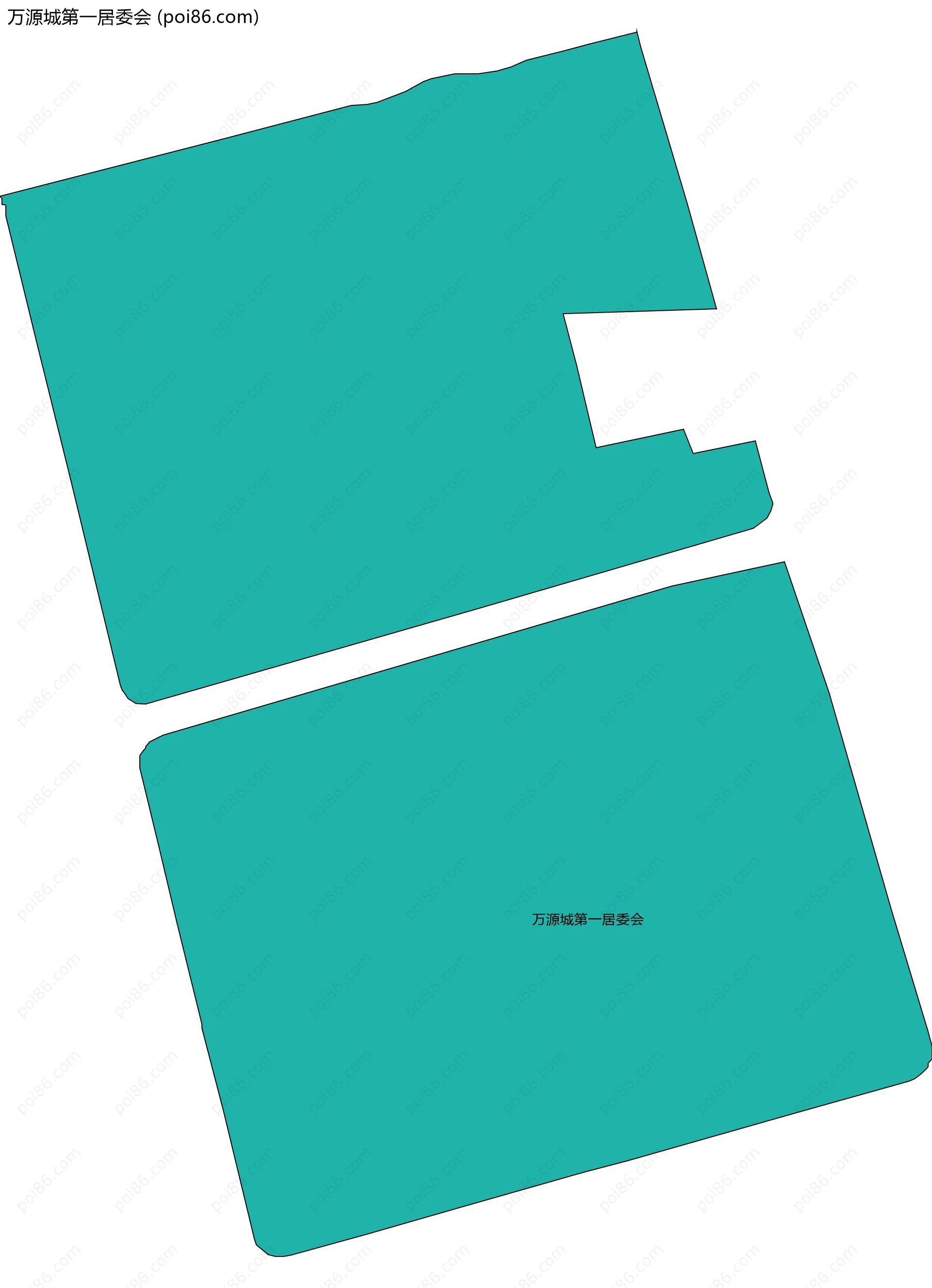 万源城第一居委会边界地图