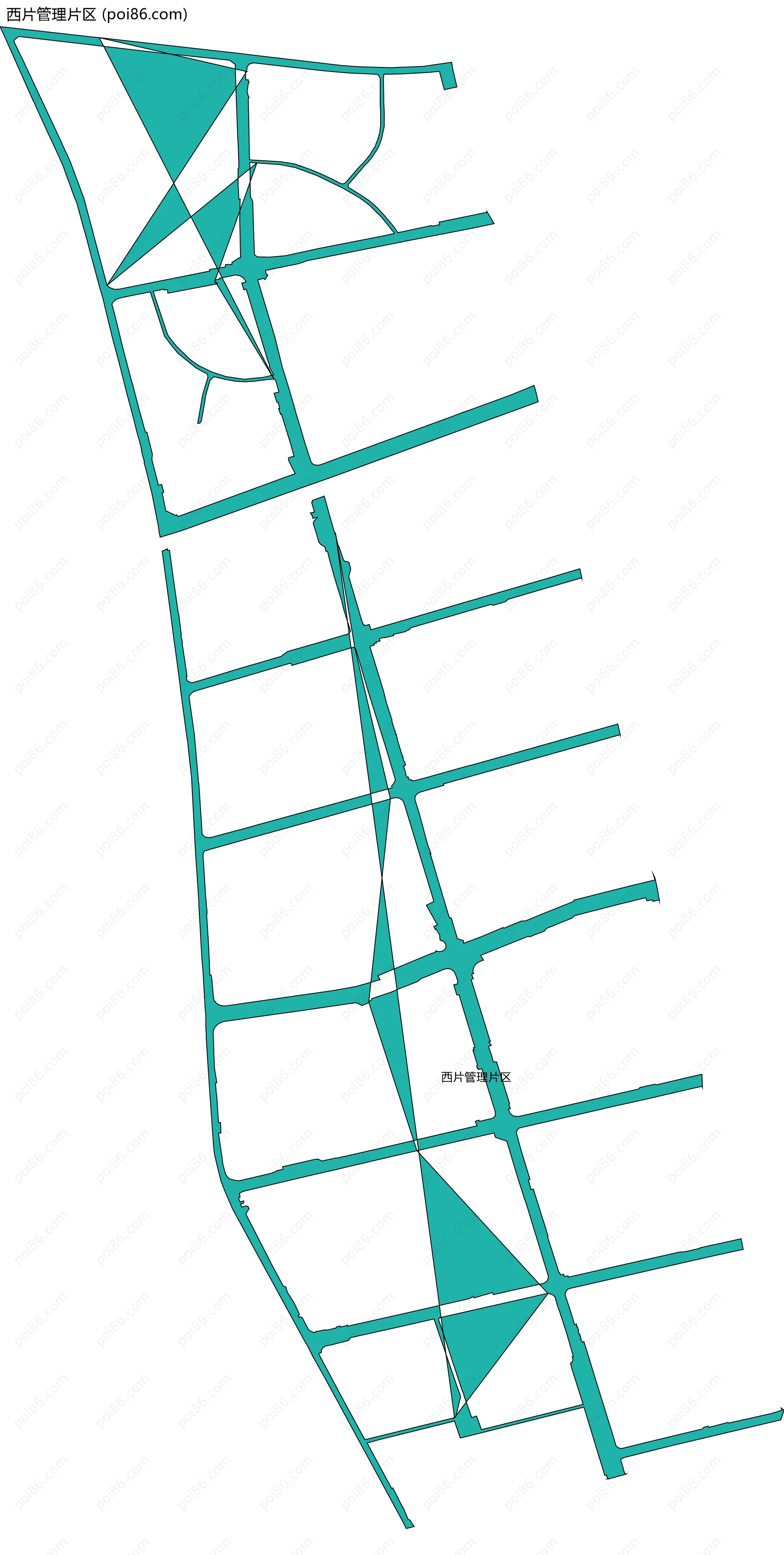 西片管理片区边界地图