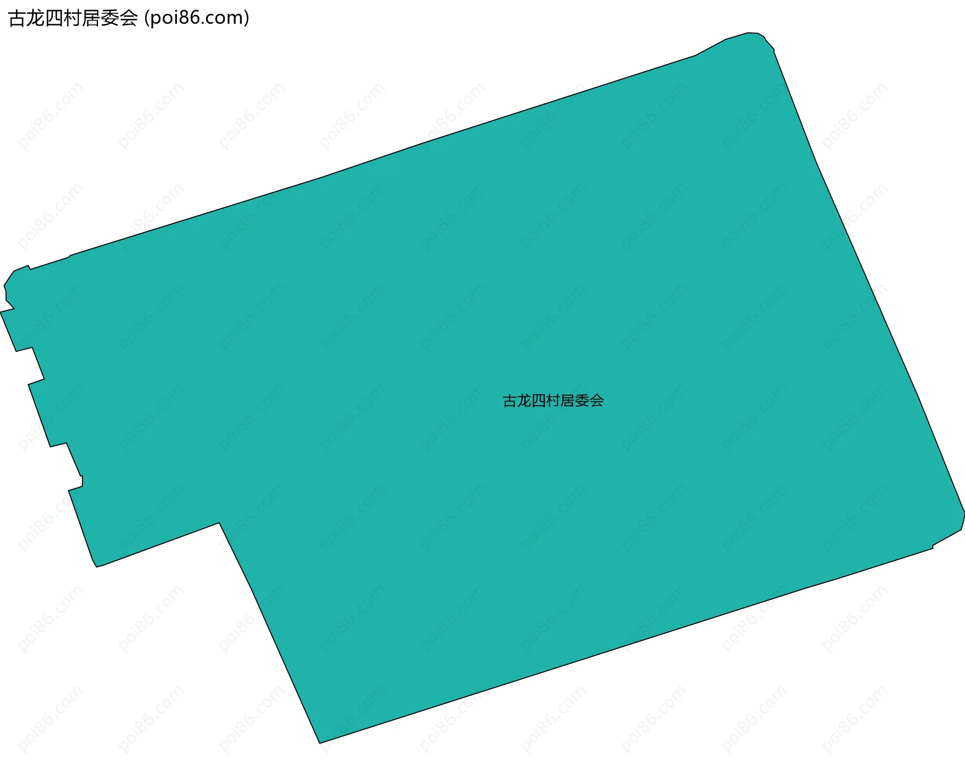 古龙四村居委会边界地图